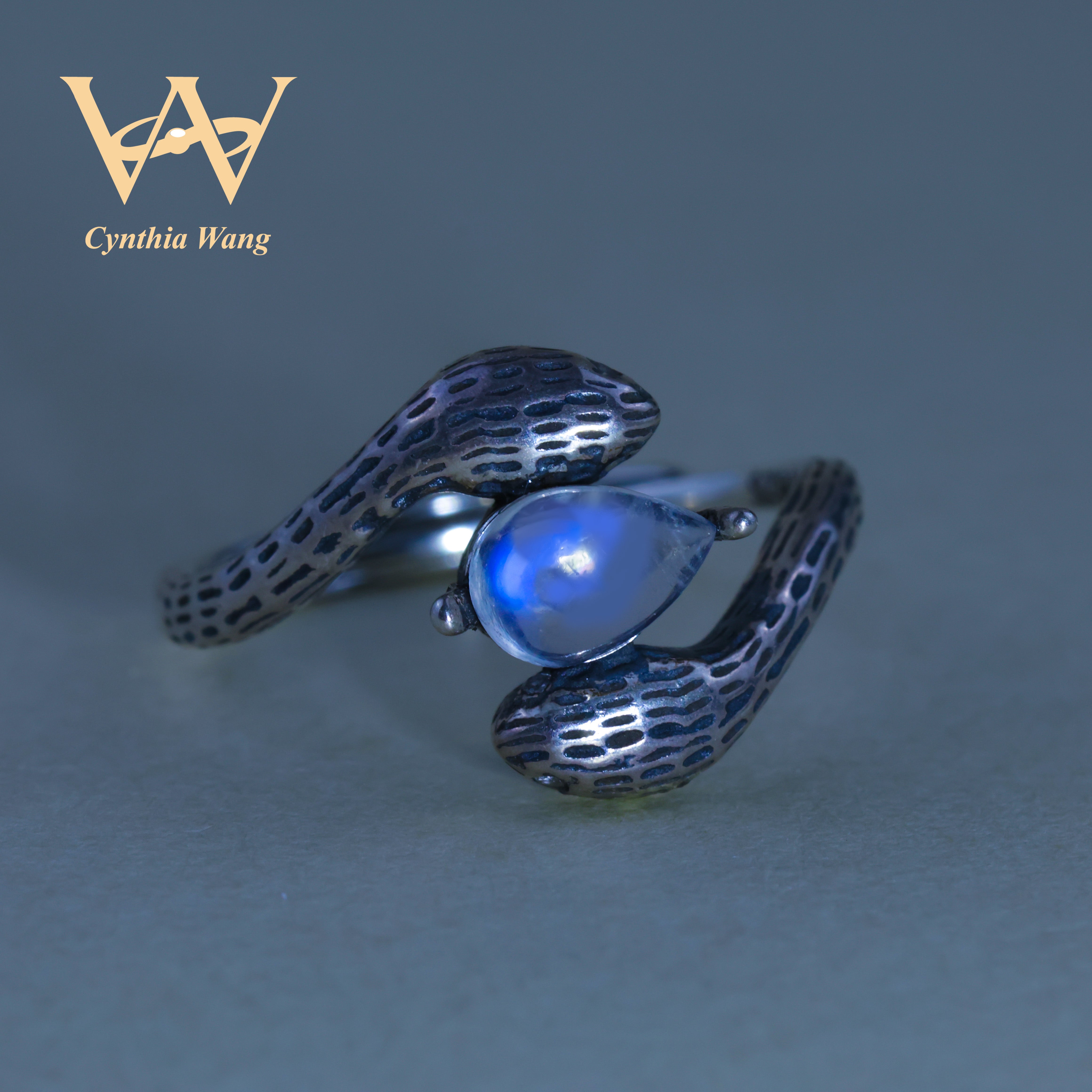 'Essence of the Moon' Moonstone Ring