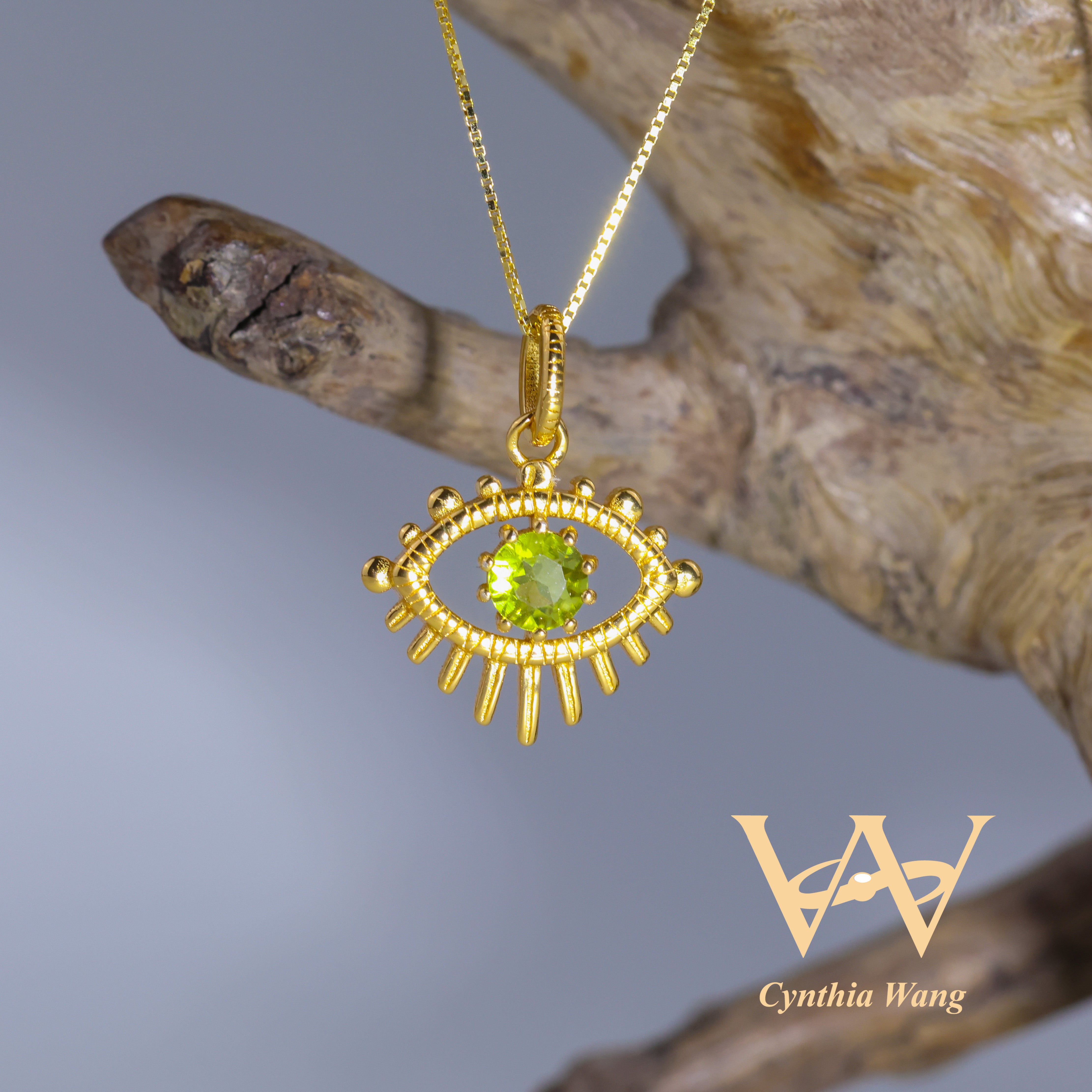 'Evil Eye' Peridot Pendant