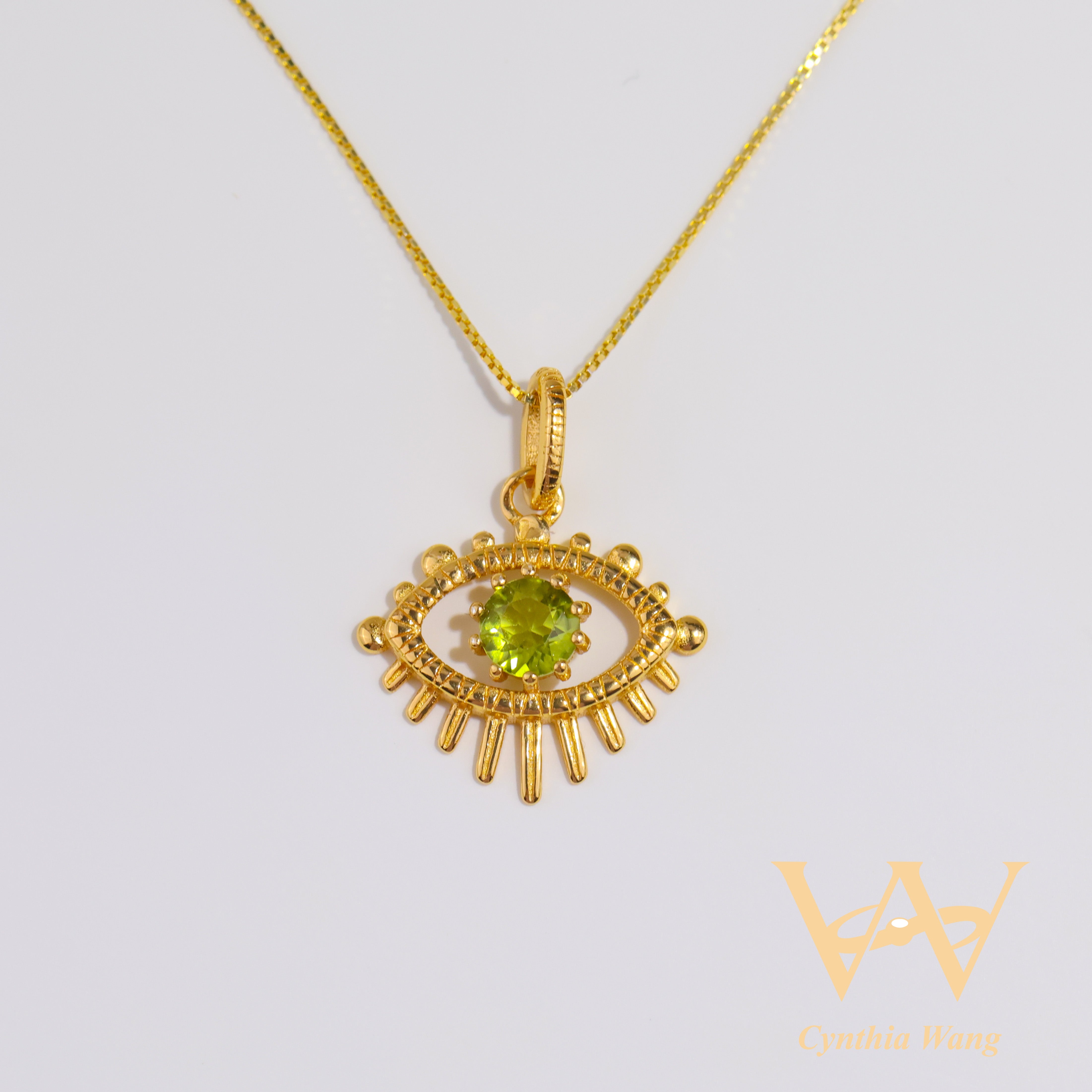 'Evil Eye' Peridot Pendant