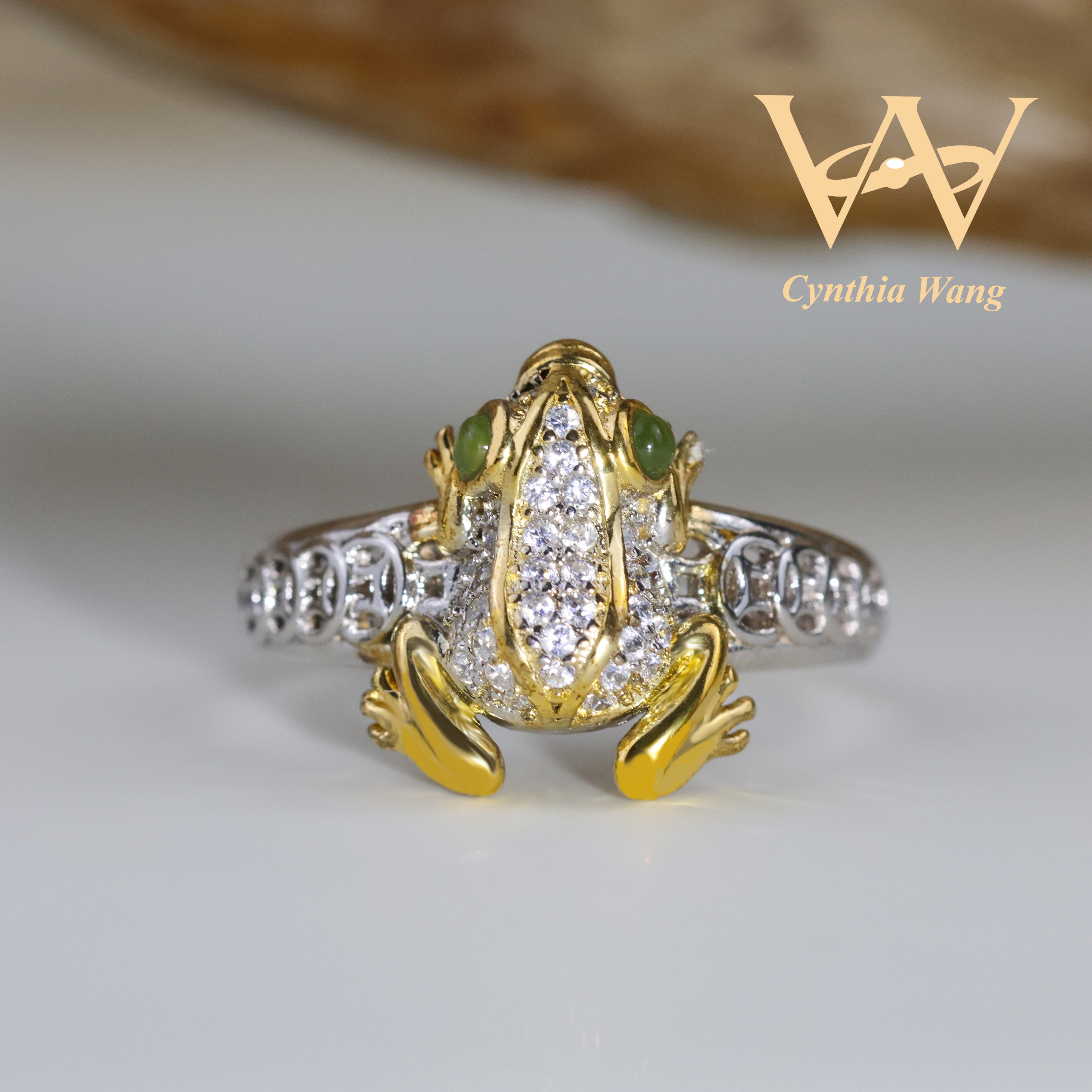 'Wealth Frog' Jade Ring