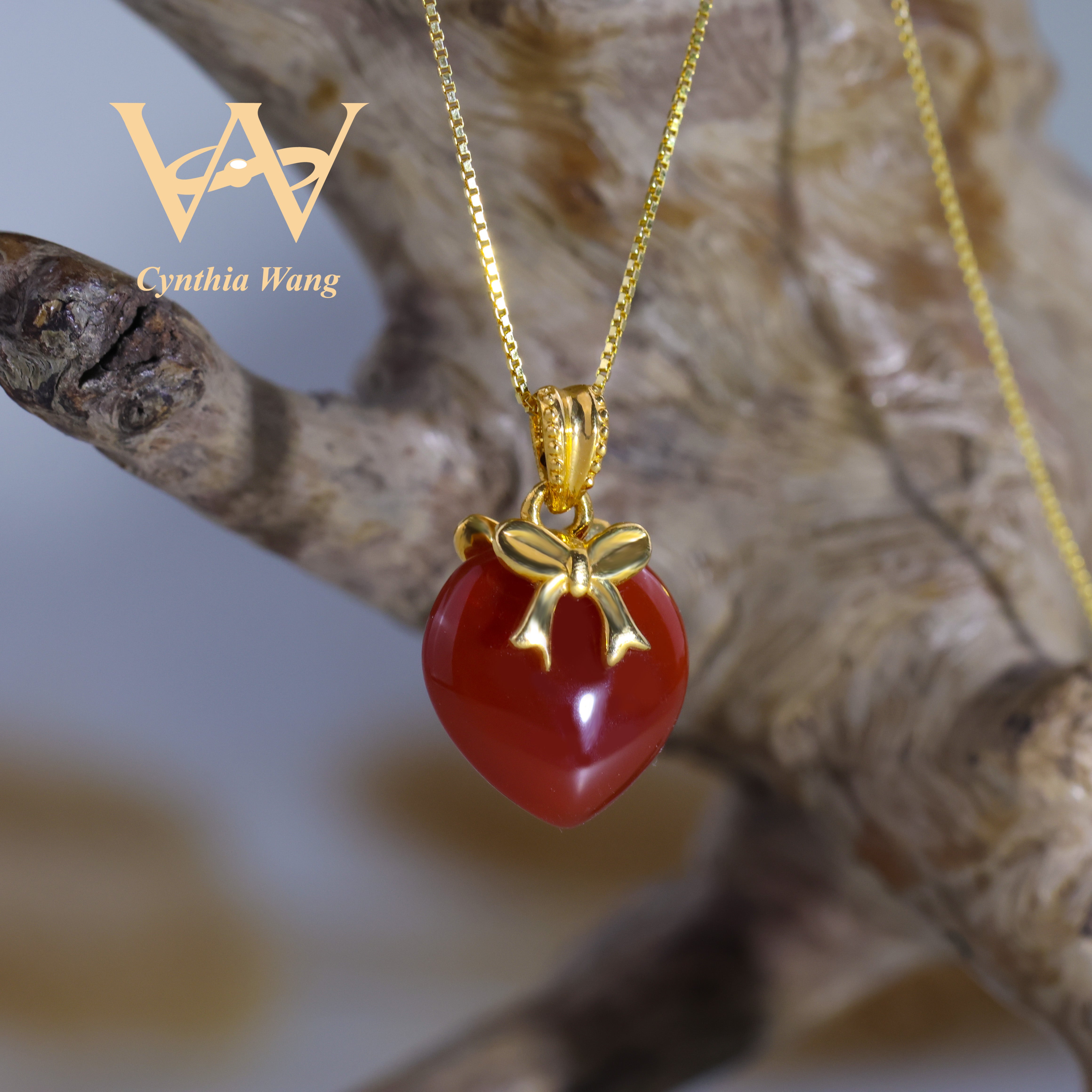 'Eternal Bliss' Red Carnelian Pendant