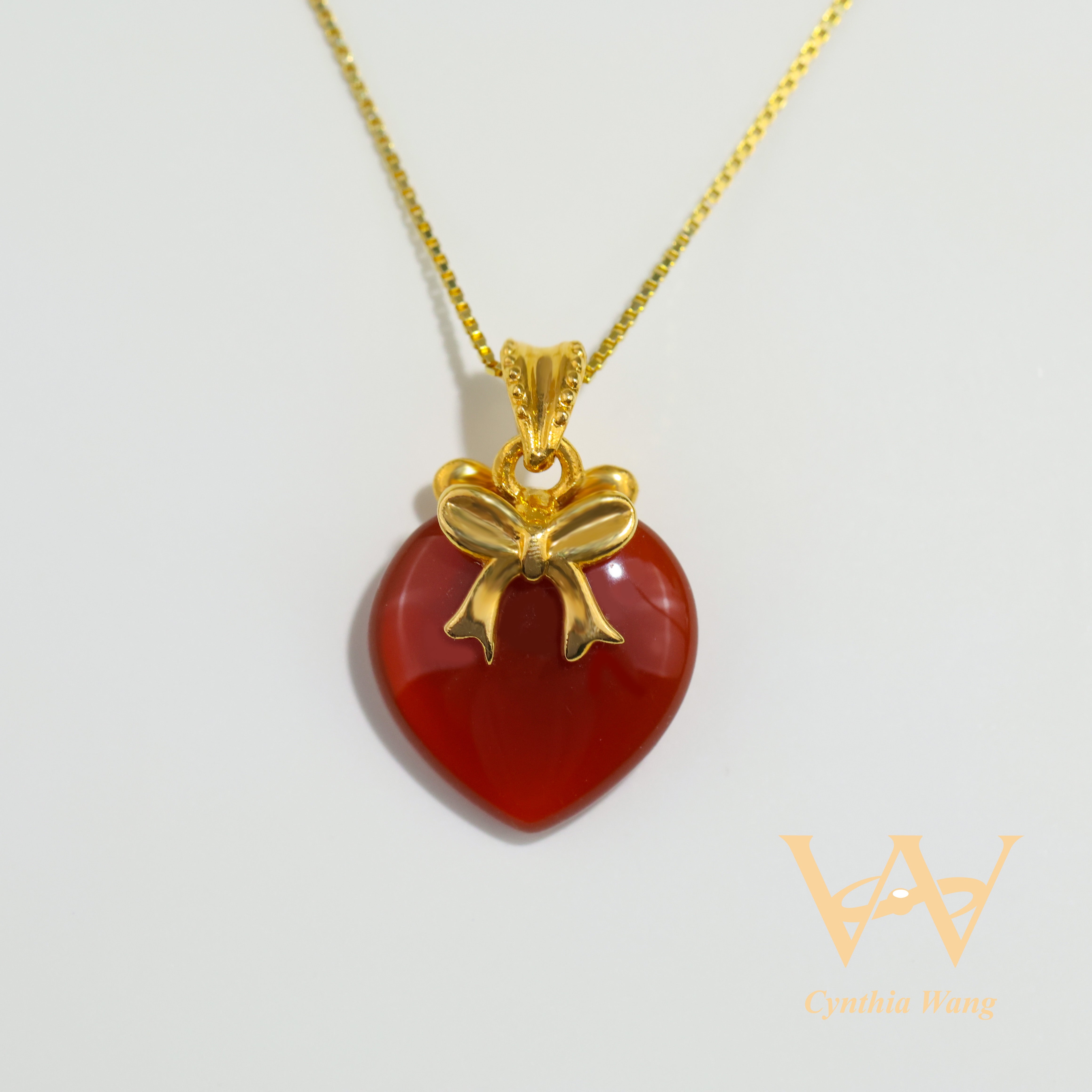 'Eternal Bliss' Red Carnelian Pendant