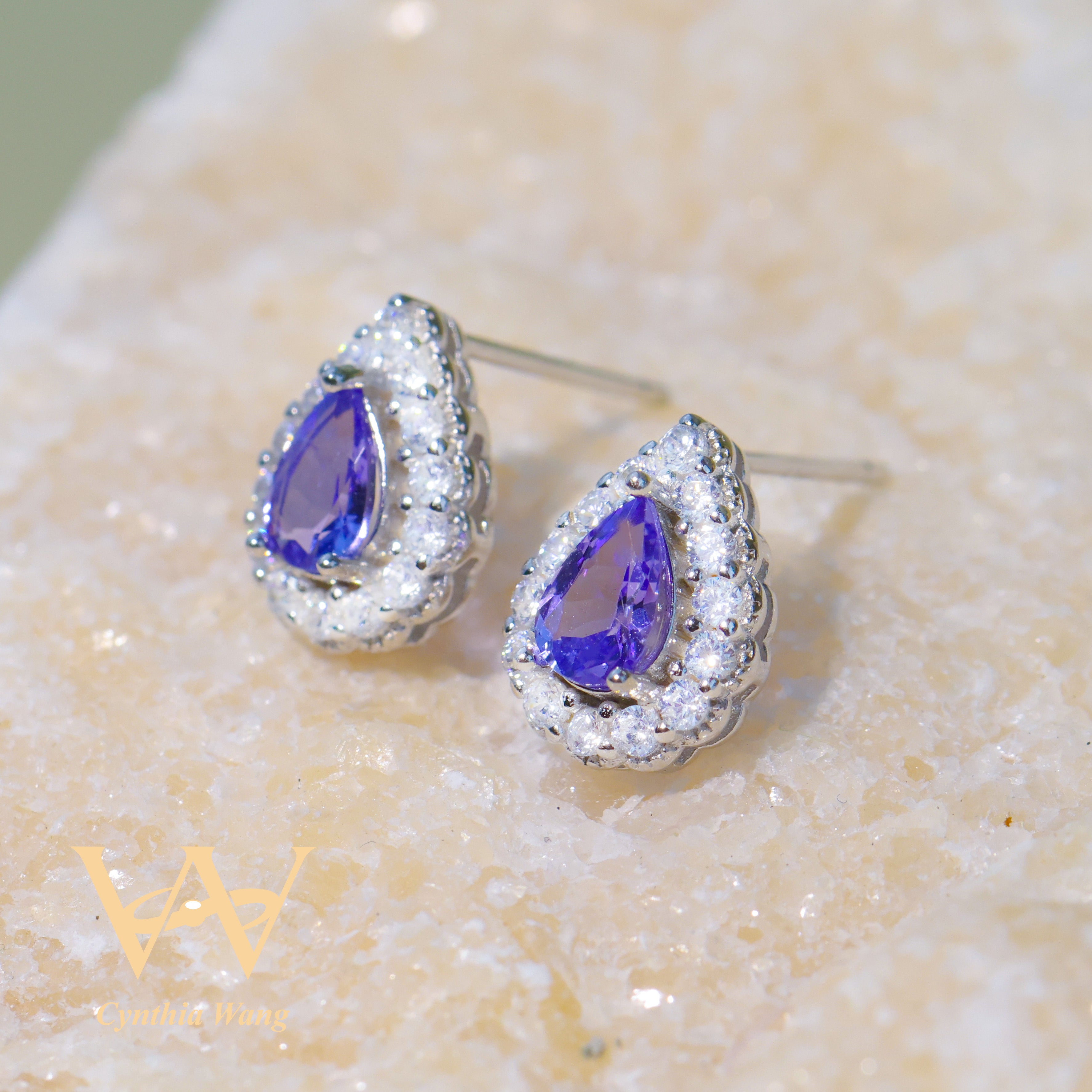 'Mystique of Stars' Tanzanite Earrings