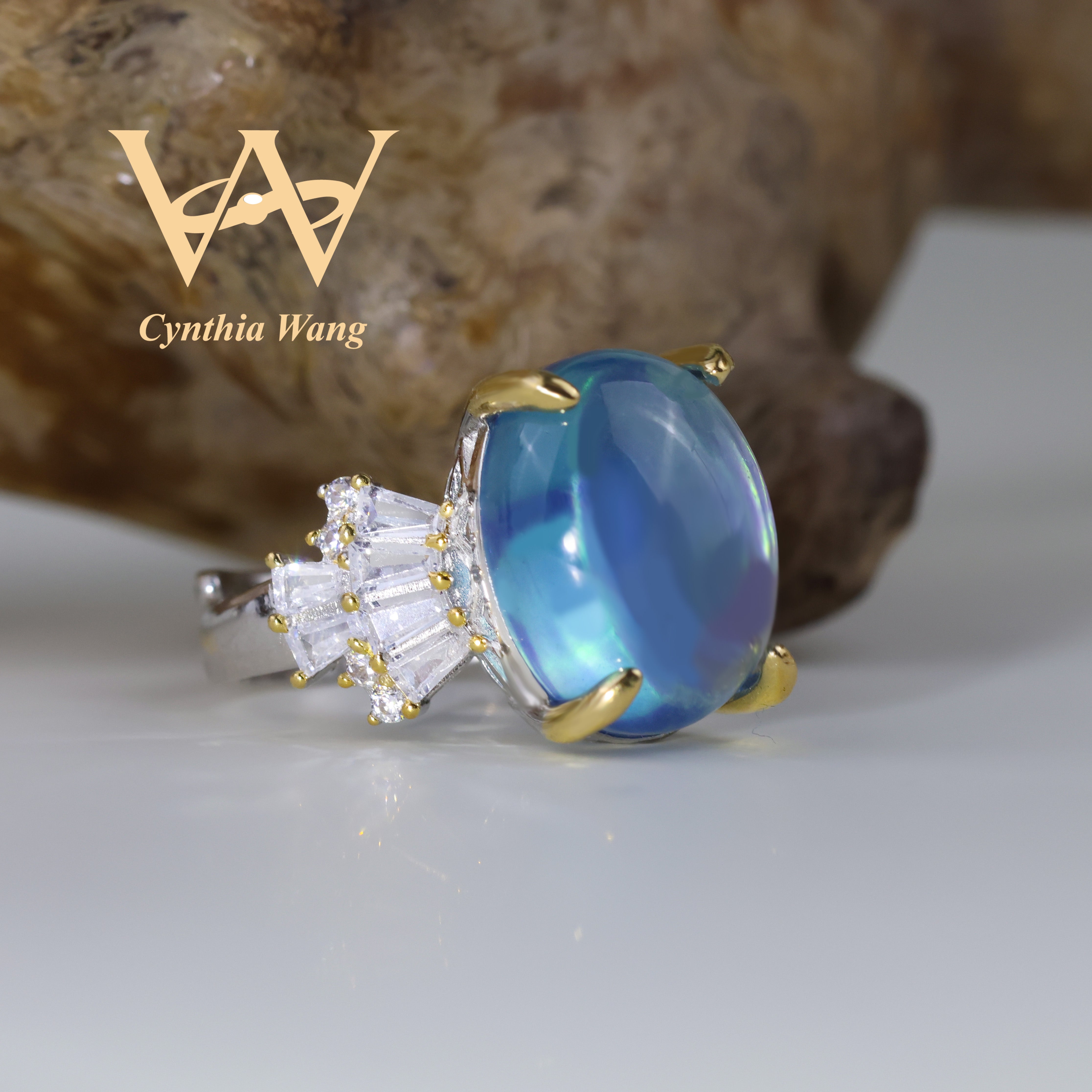 'Azure Enchantment' Aquamarine Ring