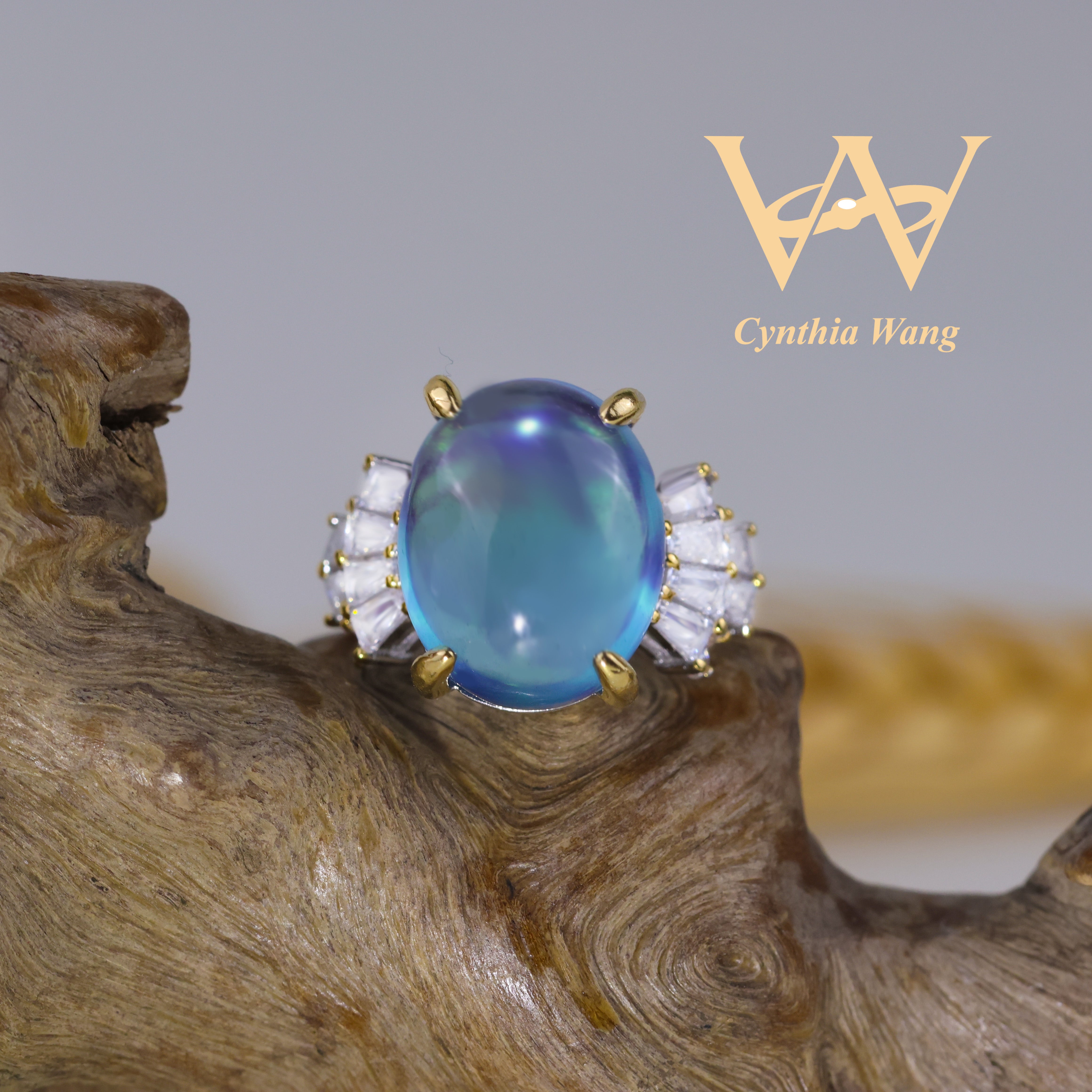 'Azure Enchantment' Aquamarine Ring