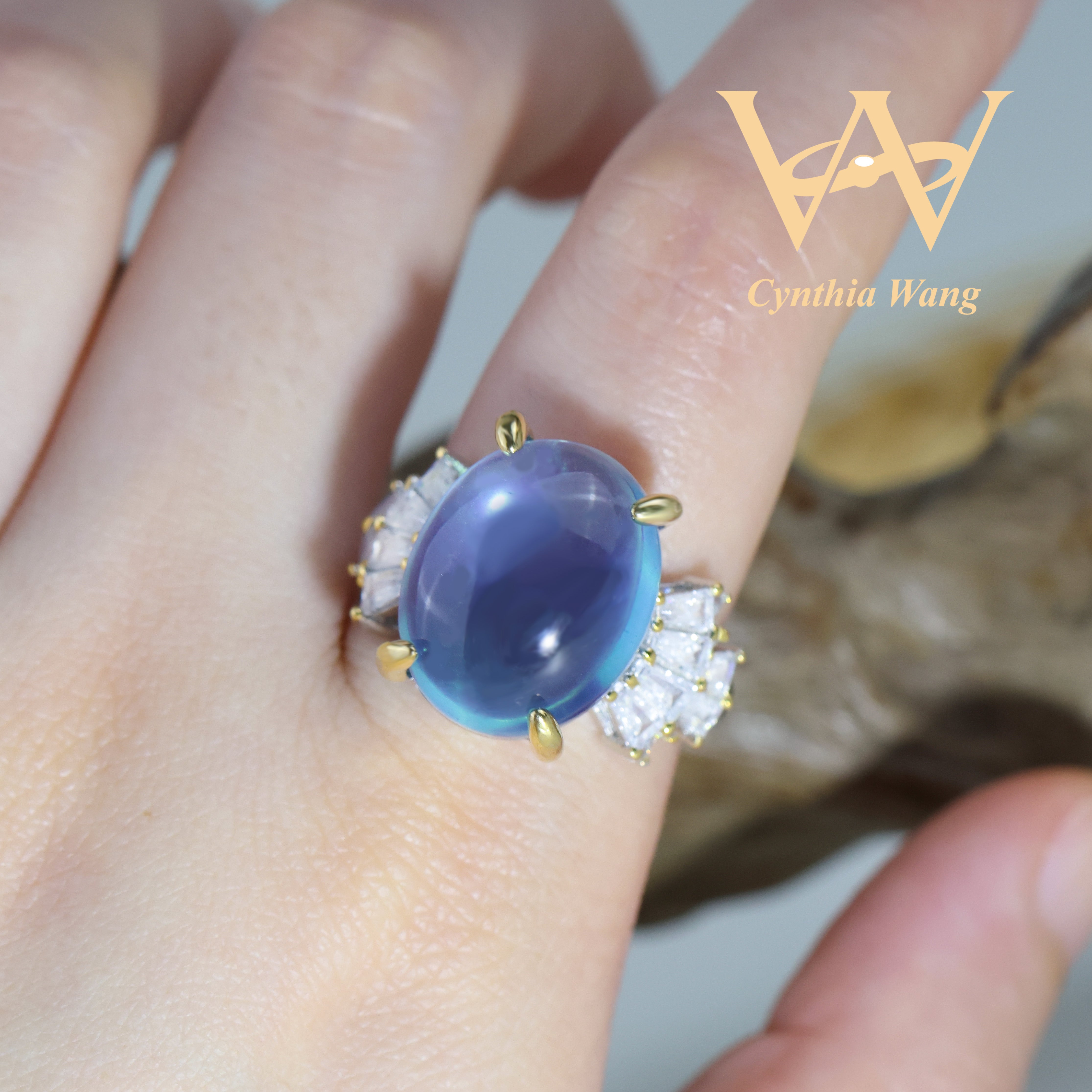 'Azure Enchantment' Aquamarine Ring