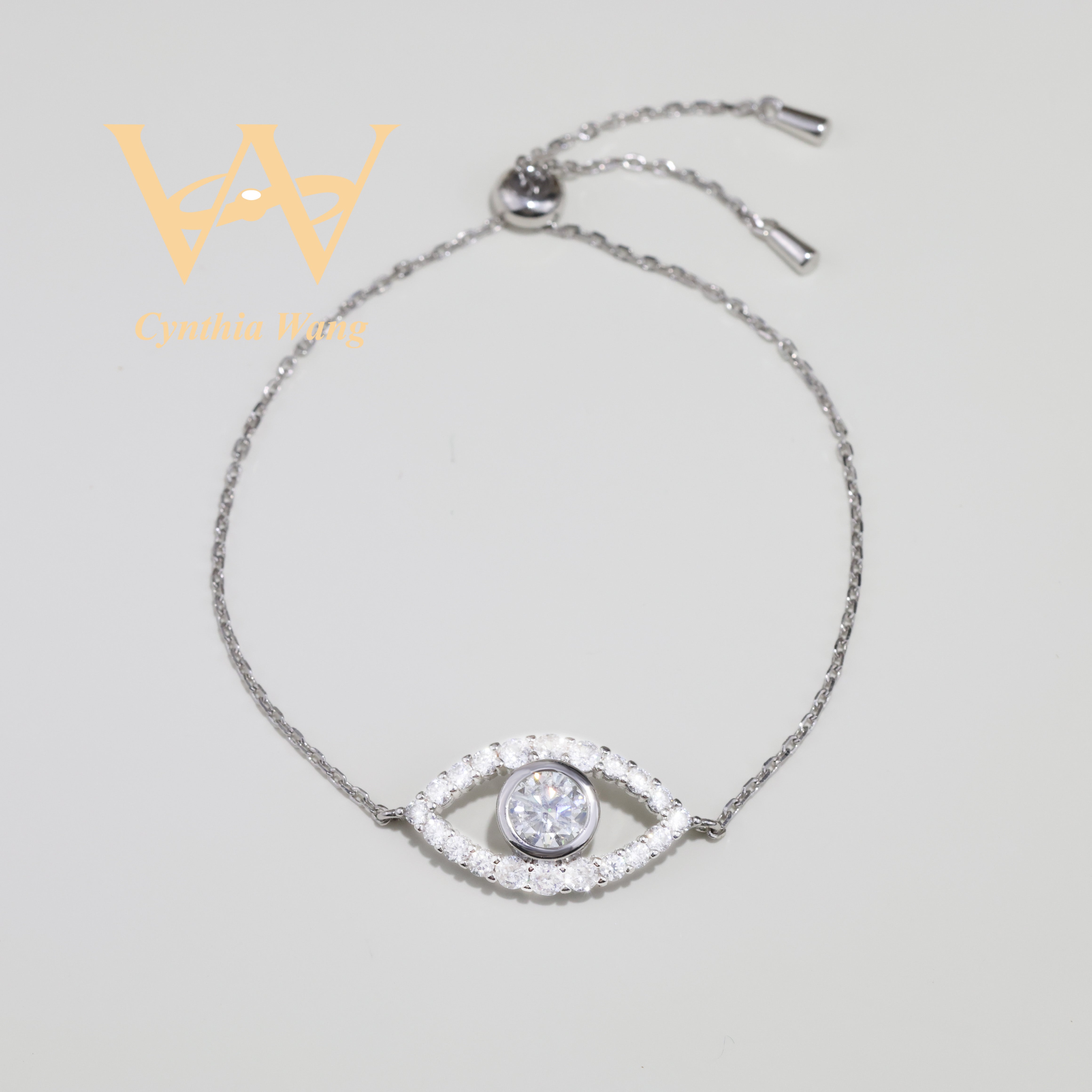 'Evil Eye' Moissanite Bracelet