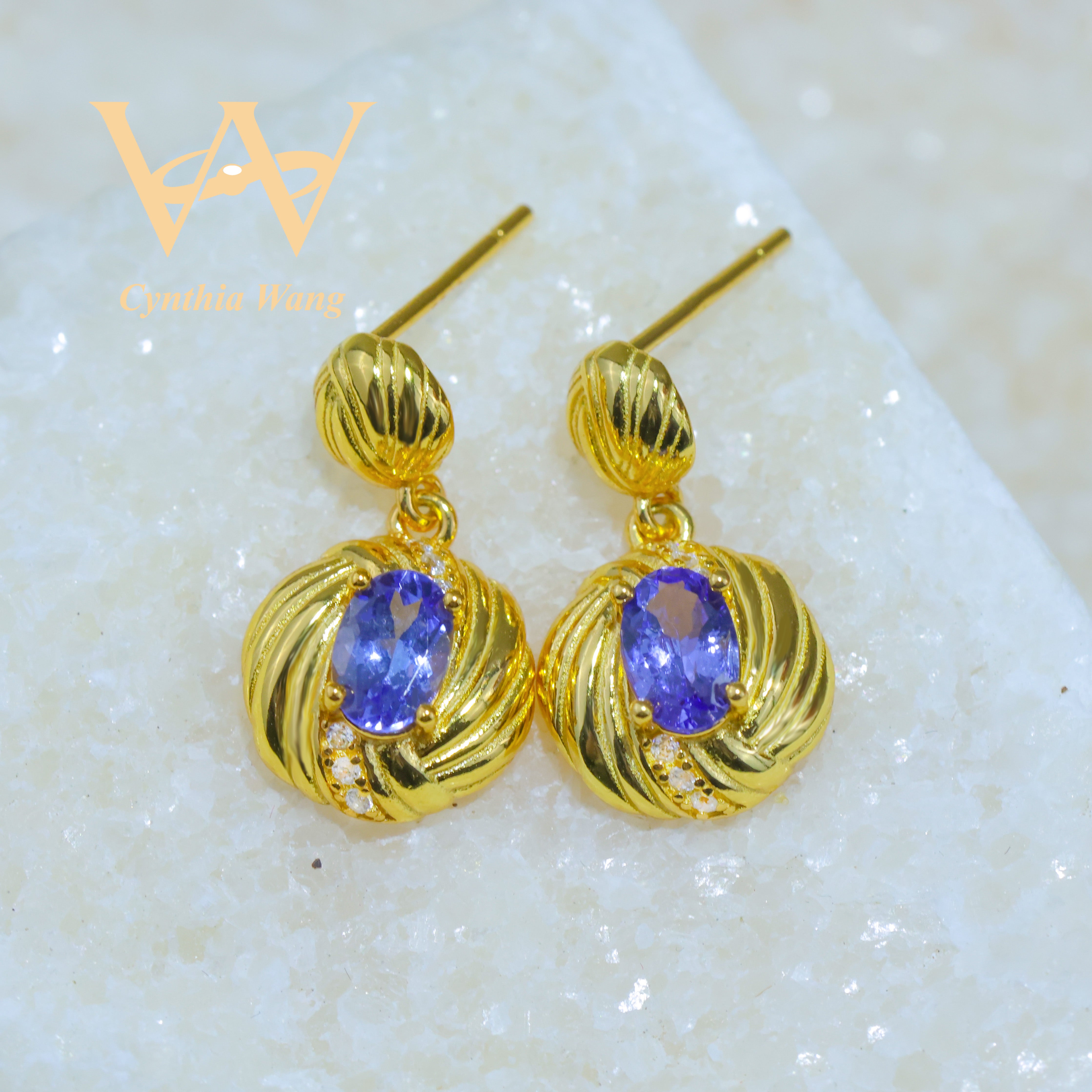 'Celestial Light' Tanzanite Earrings