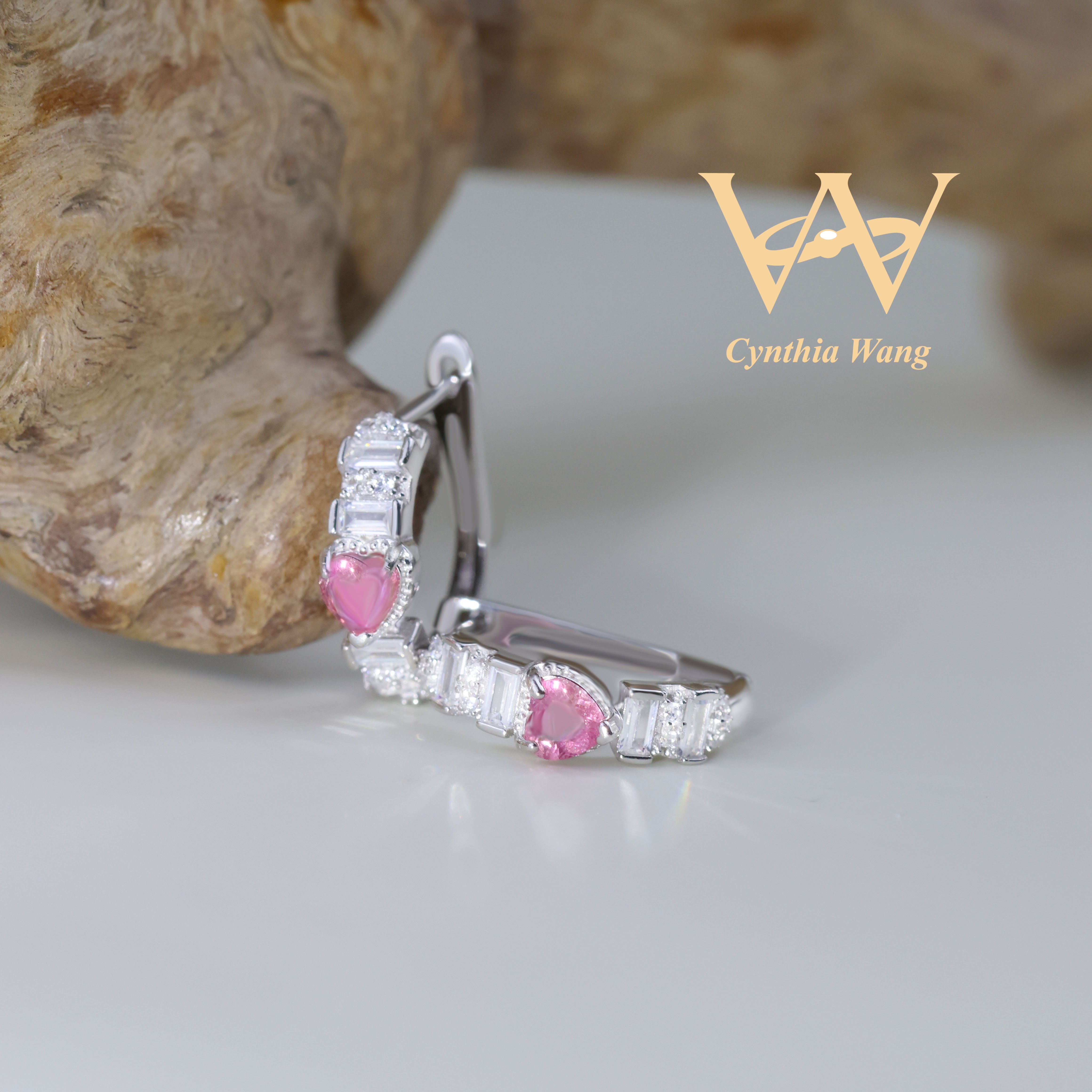 'Pink Memories' Pink Tourmaline Earrings