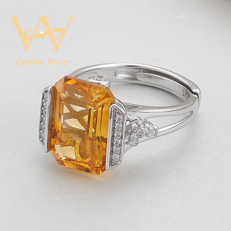 'Brilliant Wealth' Citrine Ring