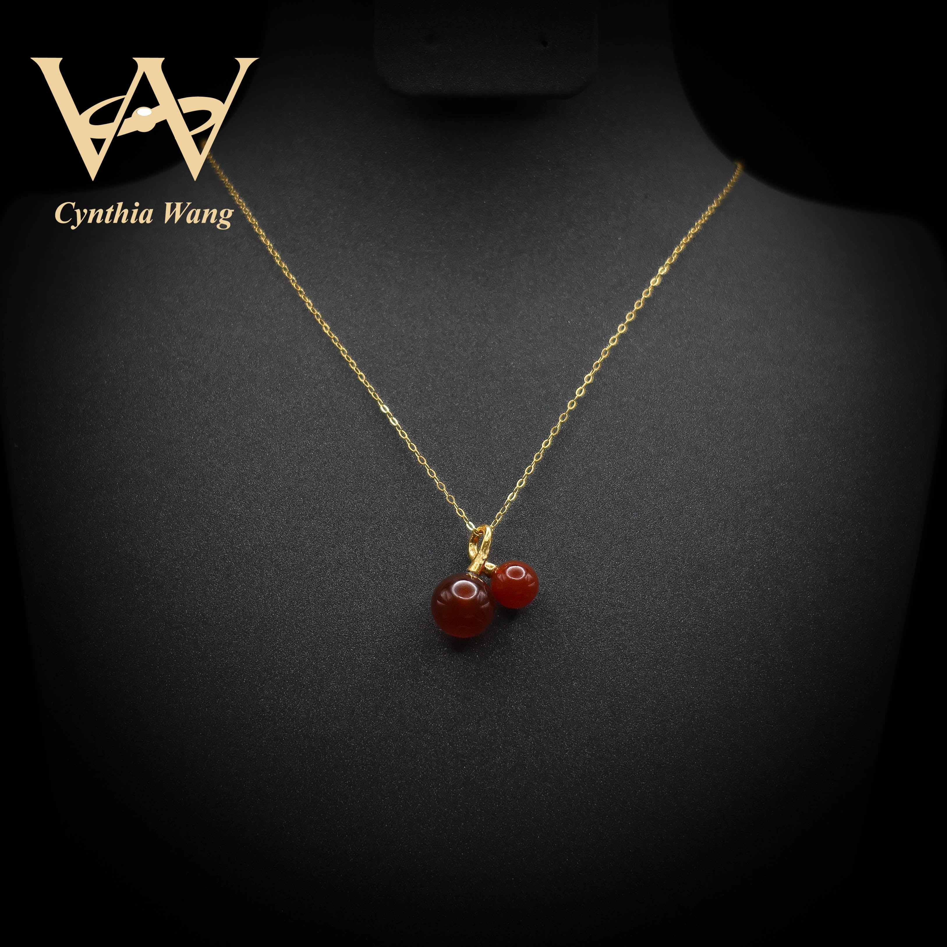 'Charming Cherry' Carnelian Necklace