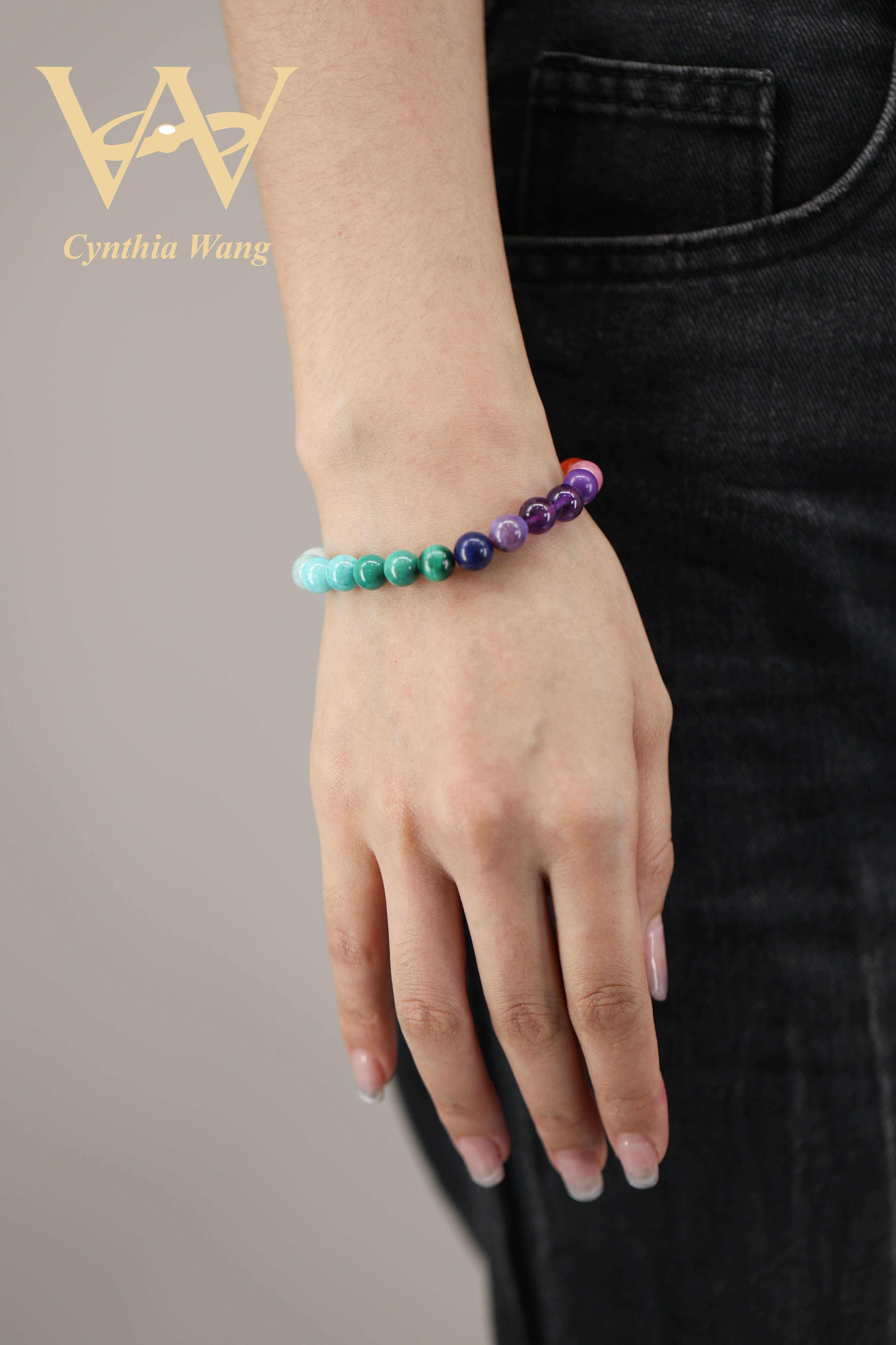 'Colorful Holy Light' Gems Bracelet