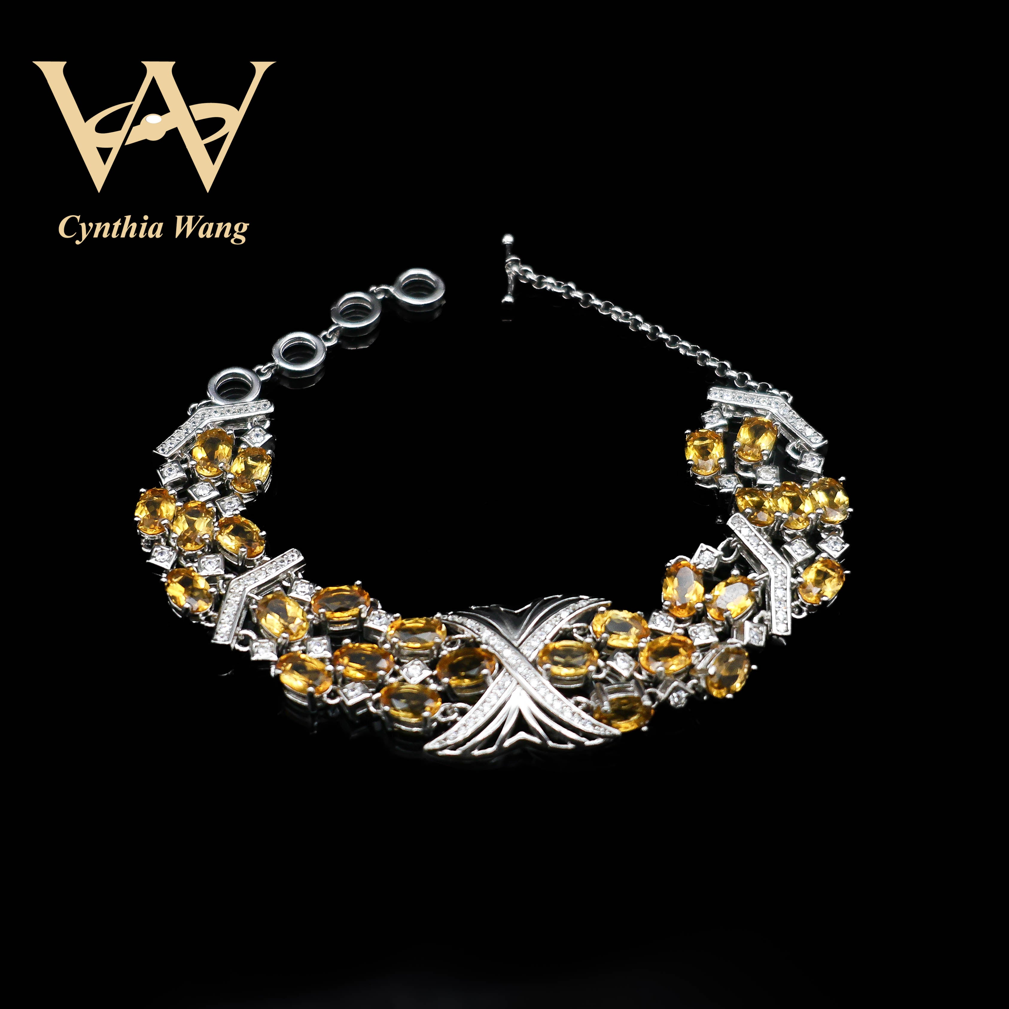 'Cleopatra Opulent' Citrine Bracelet