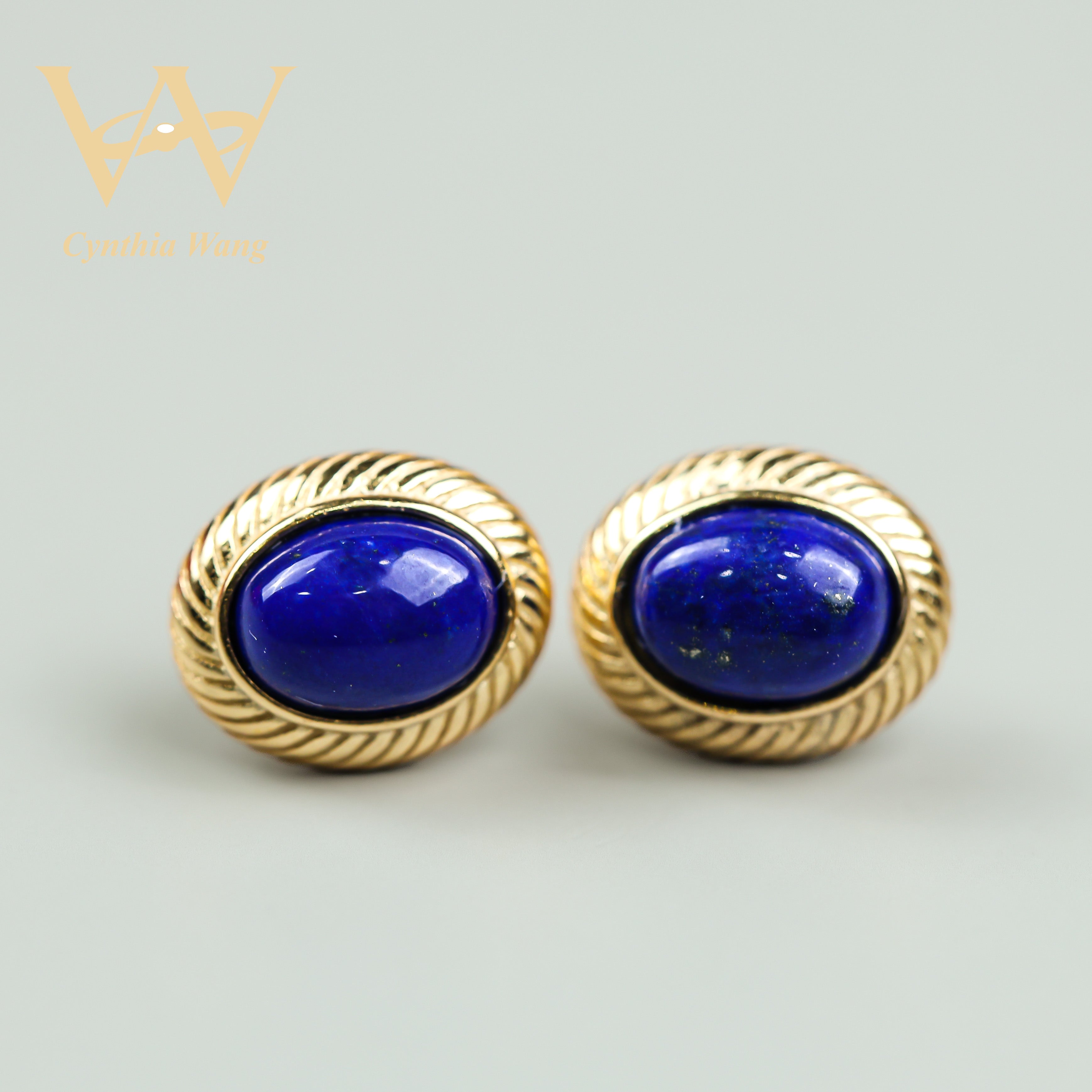 'Arctic Blue' Lapis Lazuli Earrings