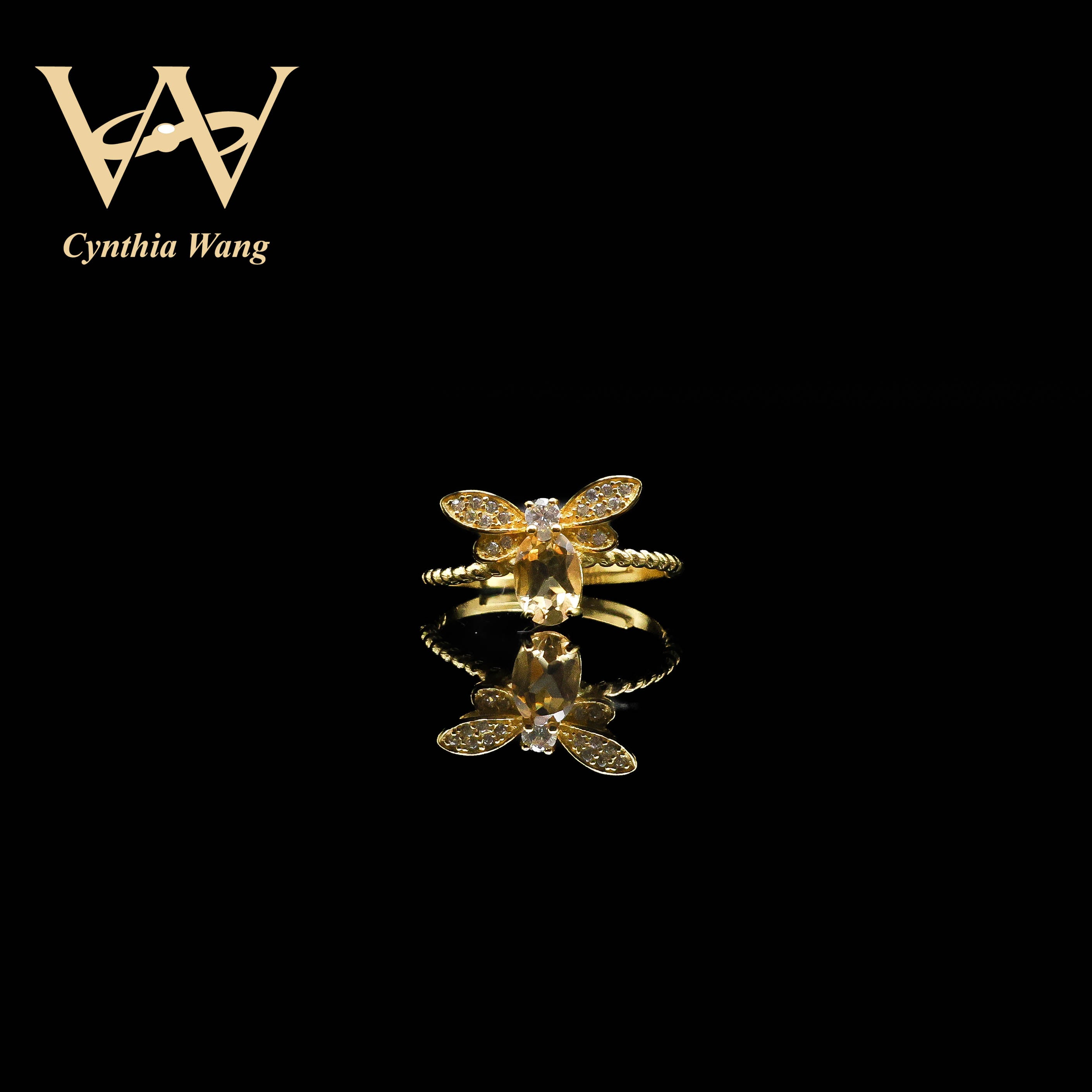 'Golden Buzz' Citrine Bee Jewelry Set