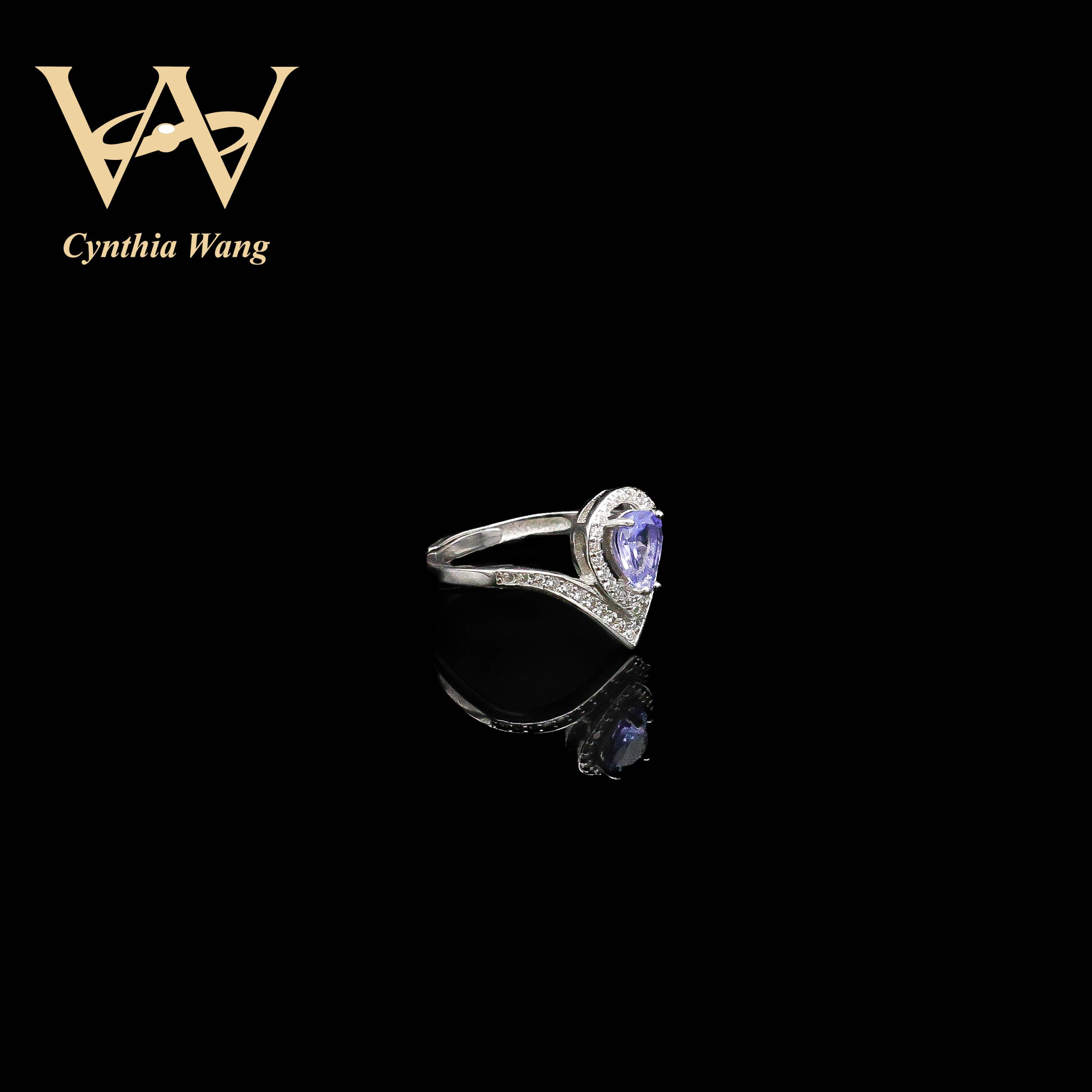 'Contains a Token of Love' Tanzanite Ring