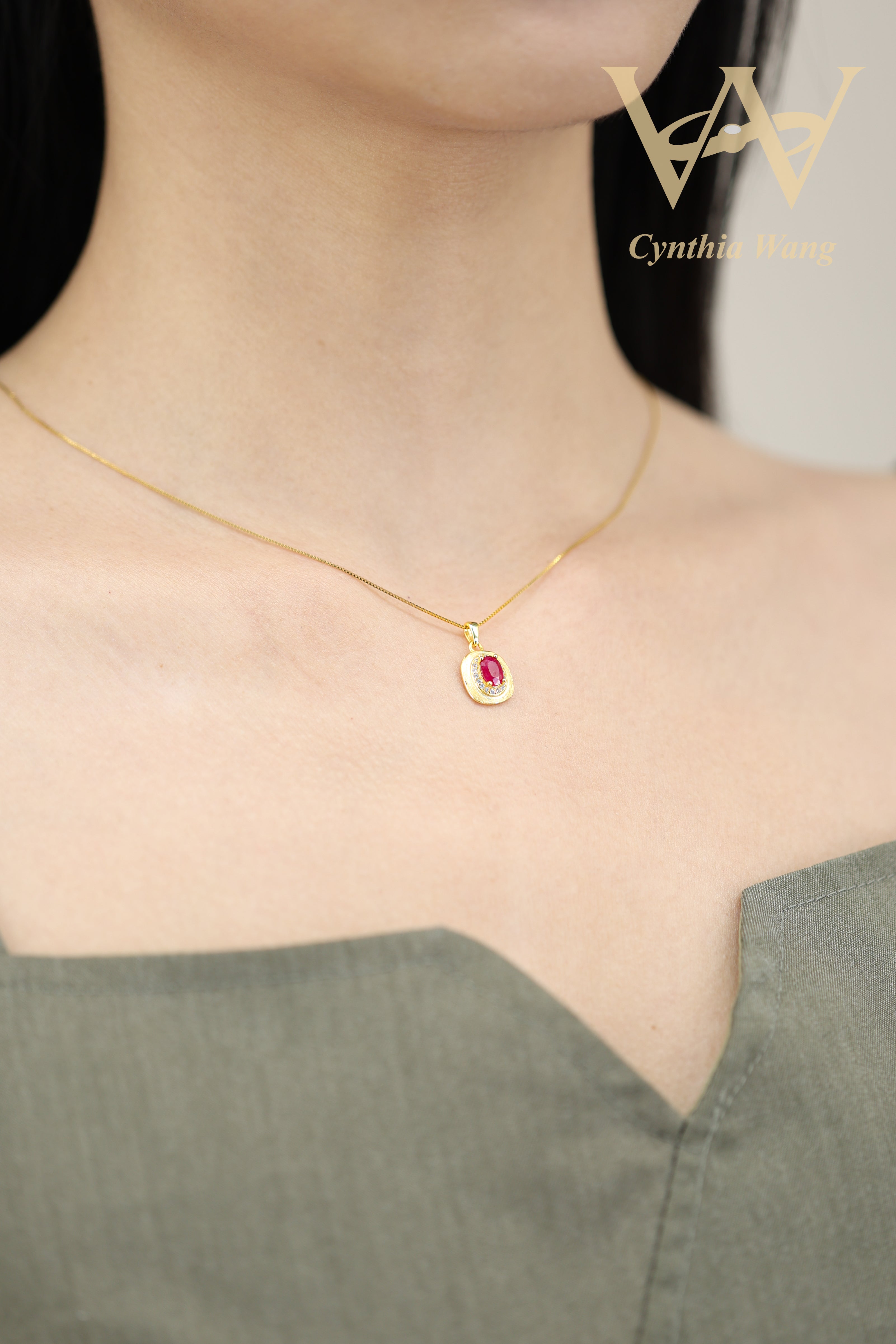 'Kiss of Fire' Ruby Necklace