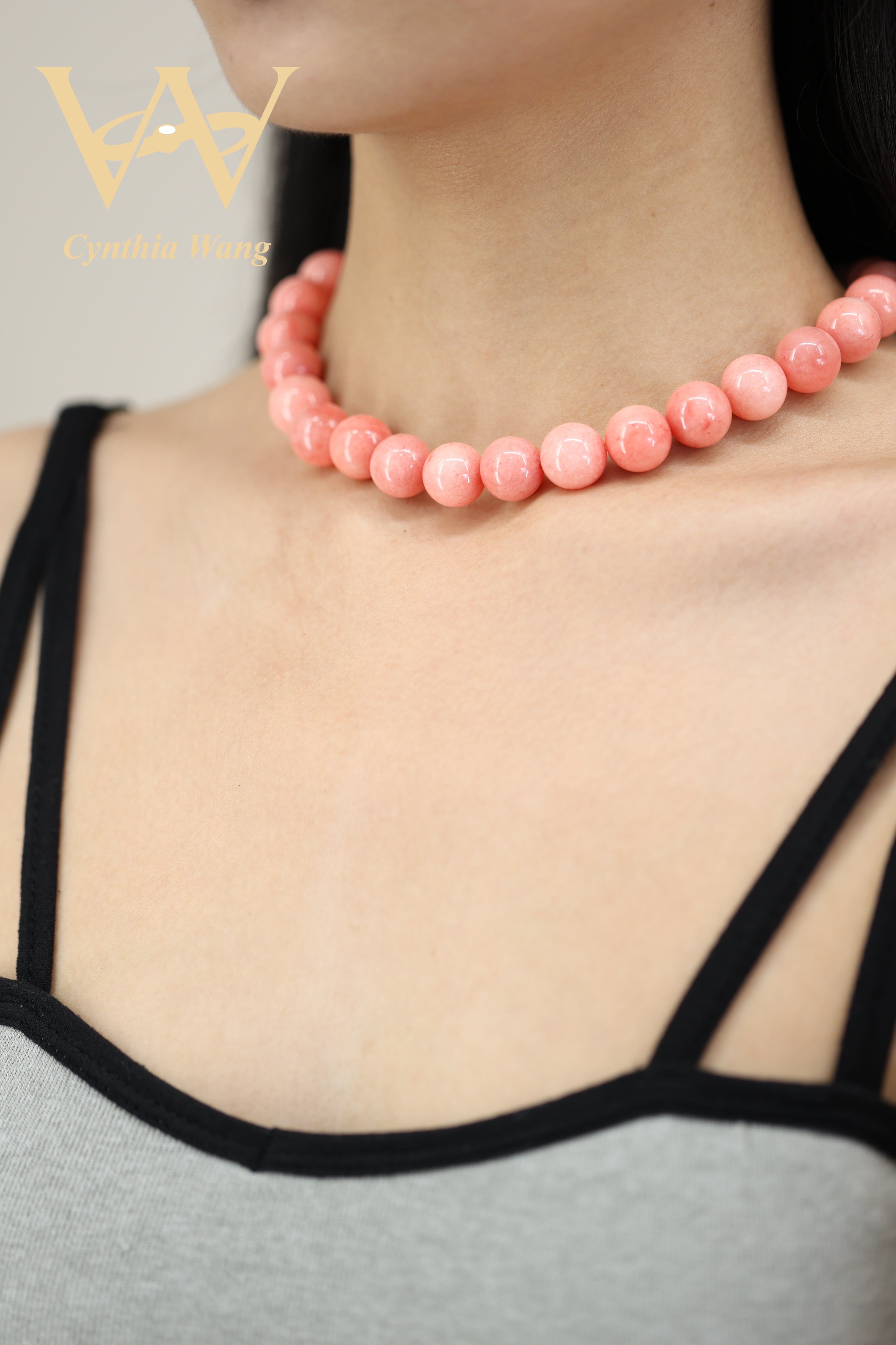 'Pink & Black' Rose Quartz & Black Onyx Necklaces