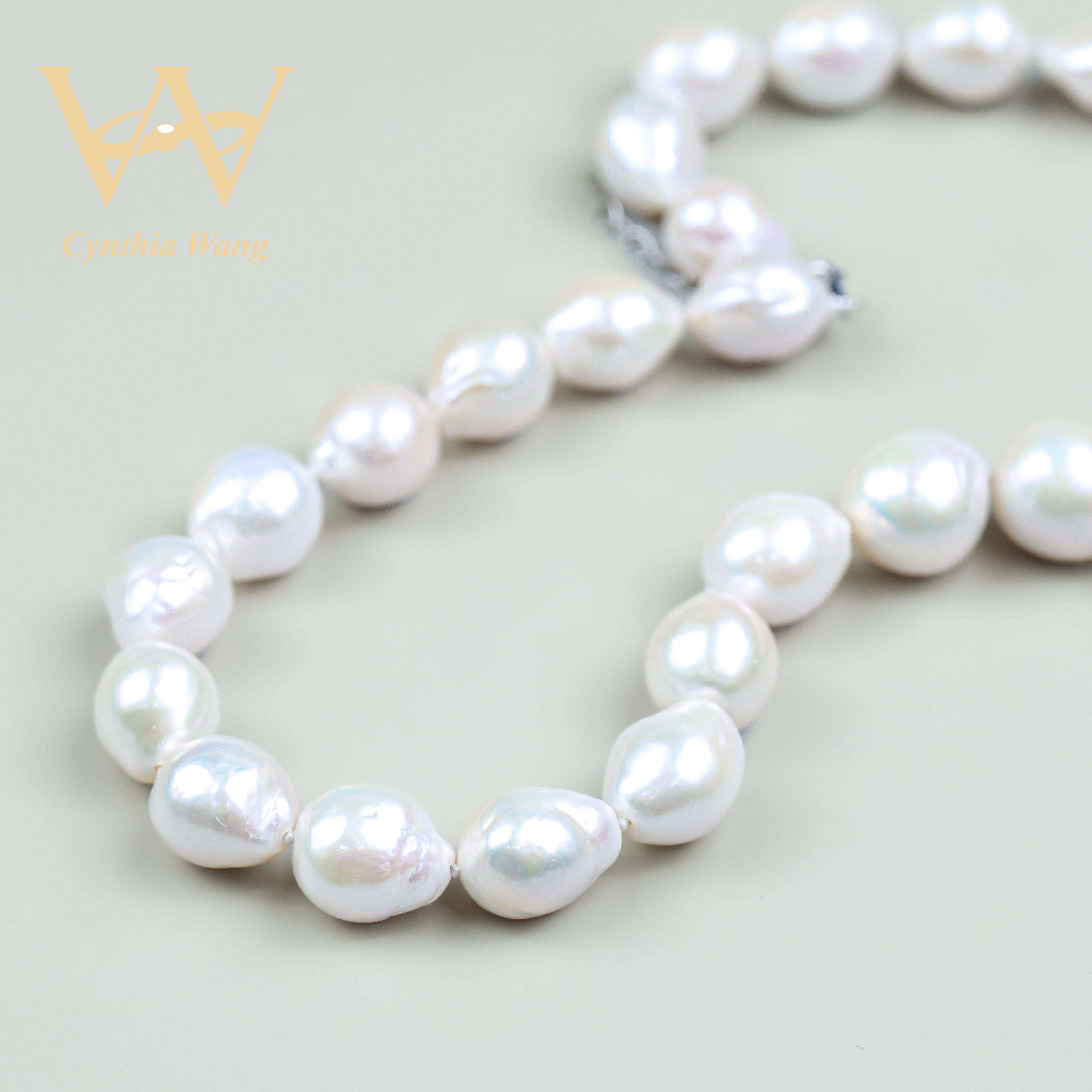 'Court Music and Dancing' Baroque Pearl Necklace