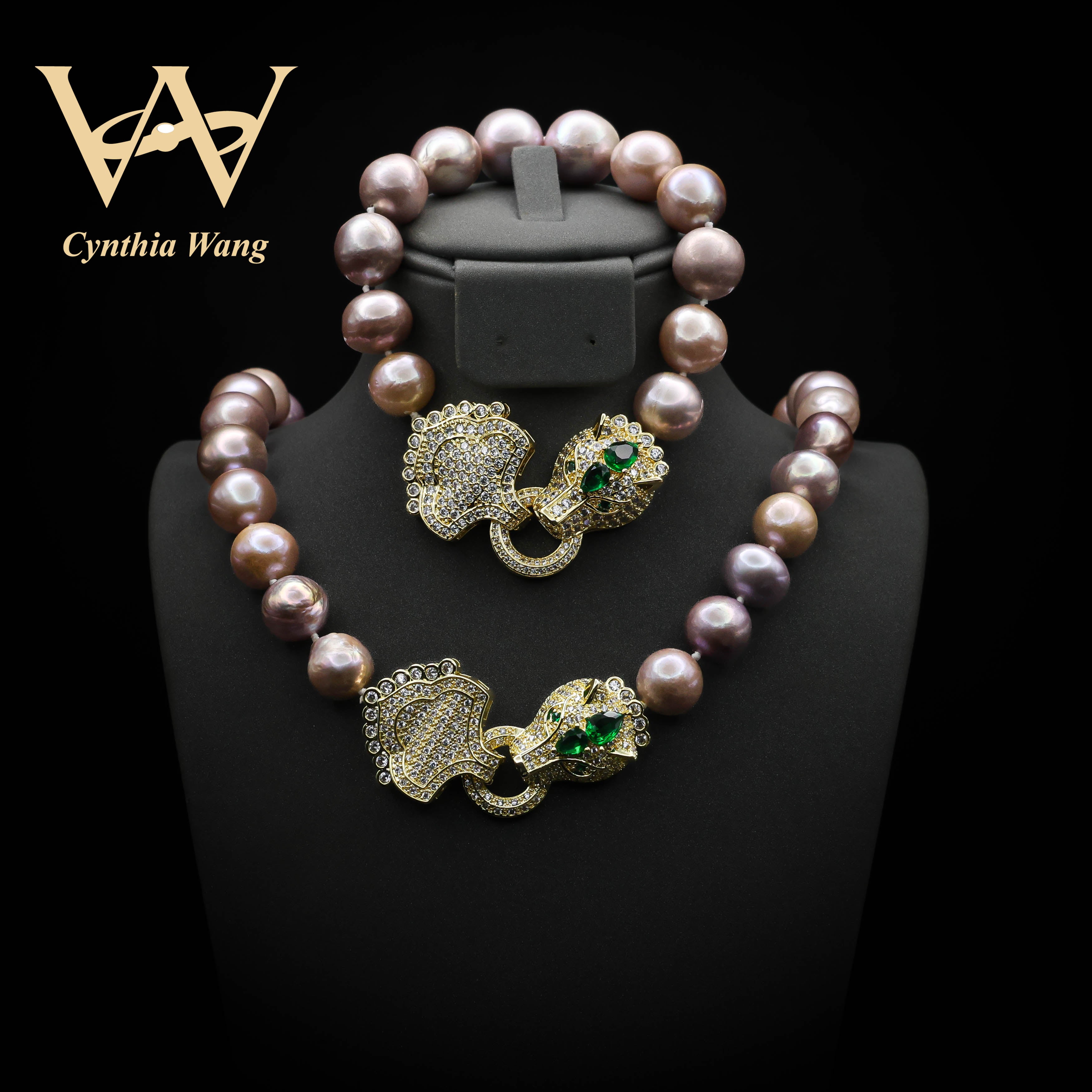 'Wild Cheetah' Pearl Jewelry Set