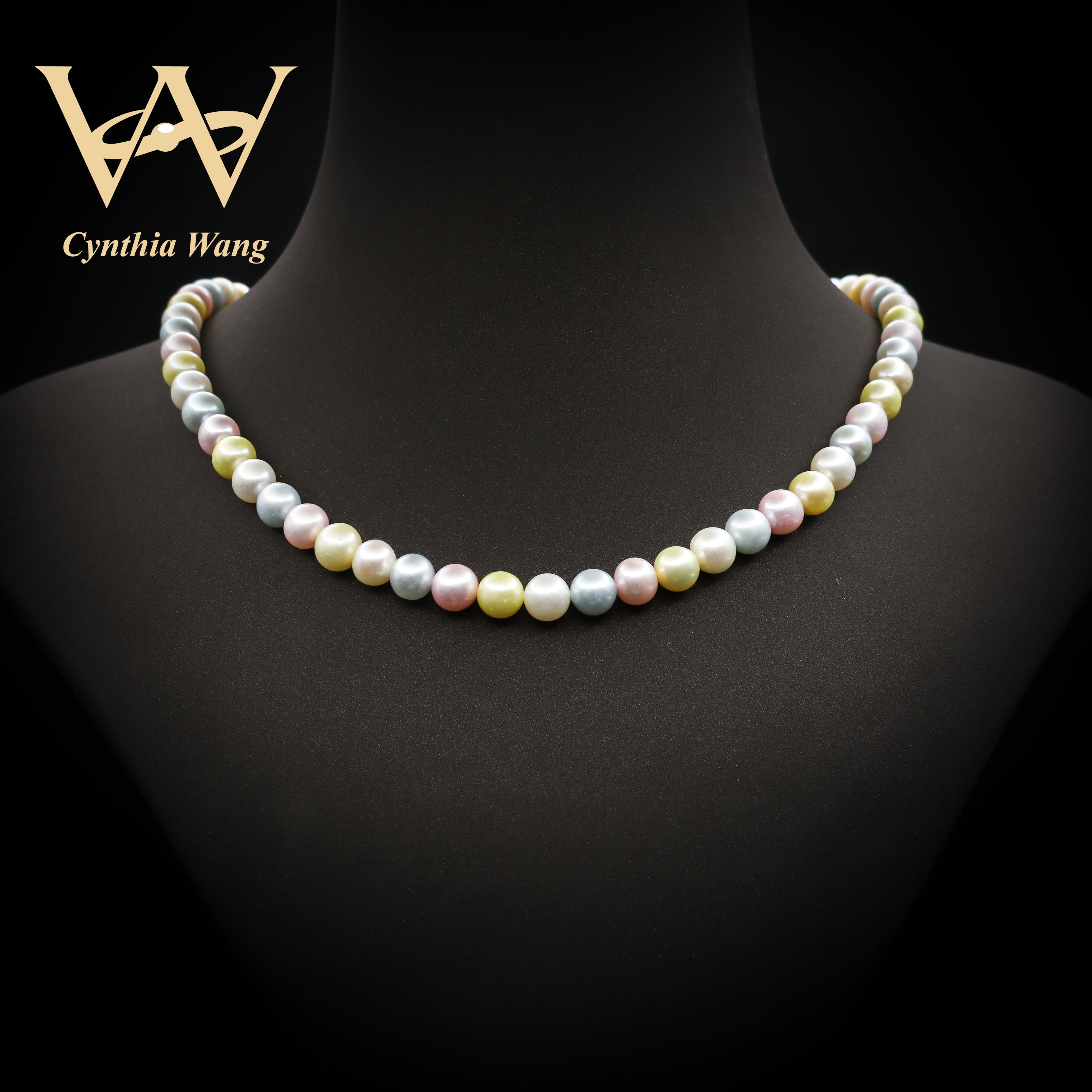 'Candy House' Rainbow Pearl Necklace