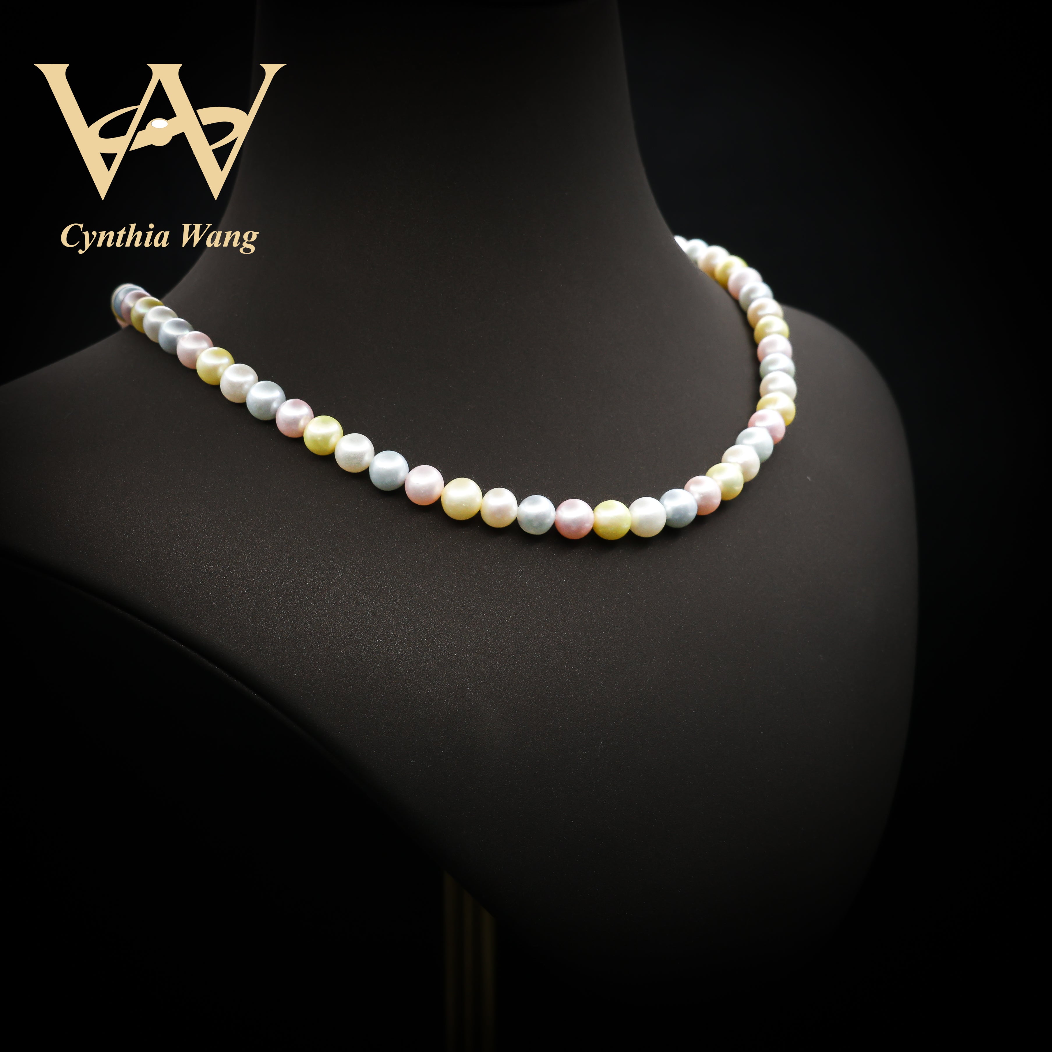 'Candy House' Rainbow Pearl Necklace