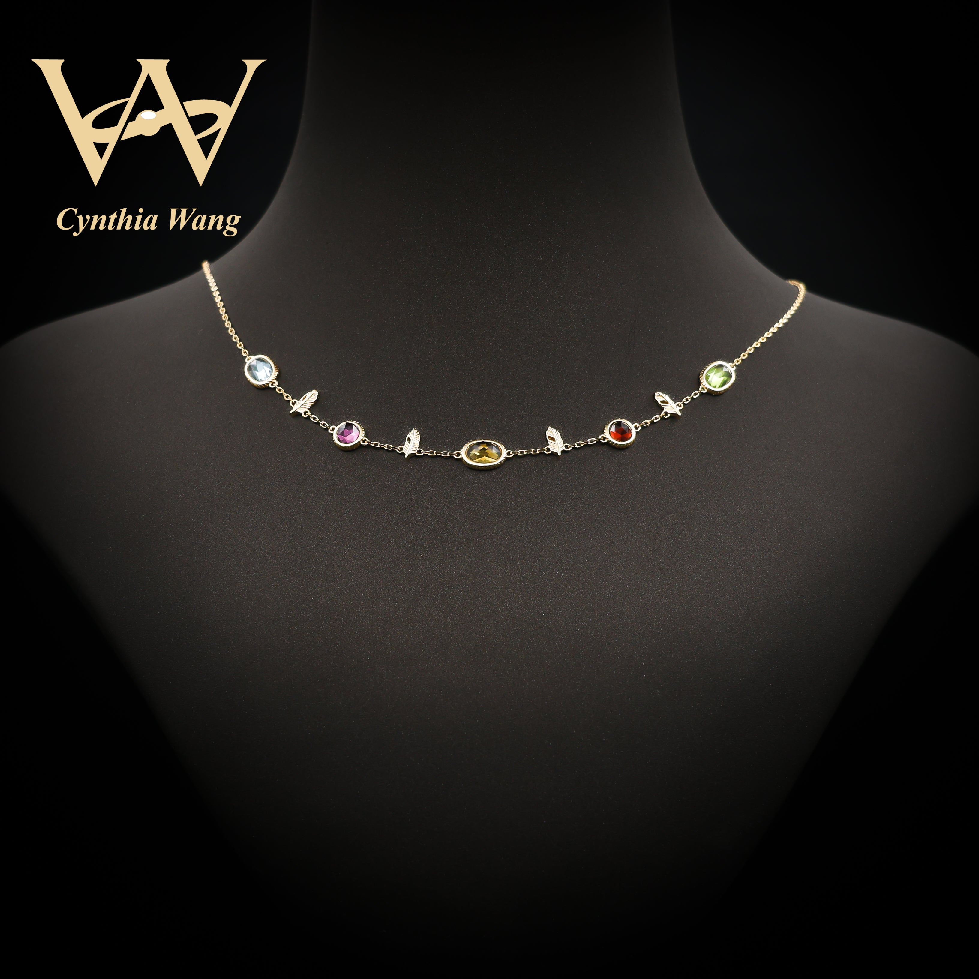 'A Midsummer Night's Dream' Multicolored Gems Necklace
