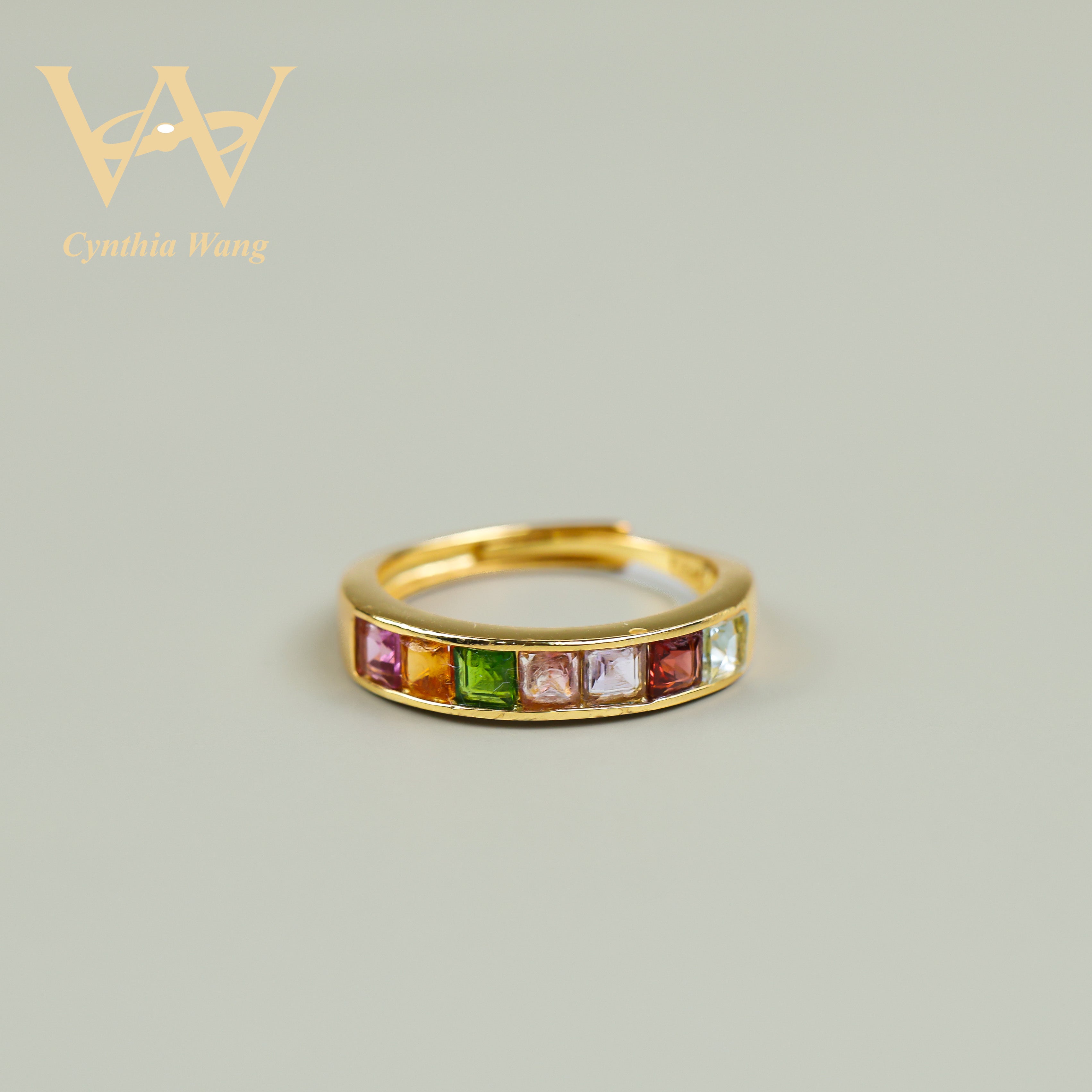 'Alice's Dream' Colorful Gemstones Ring