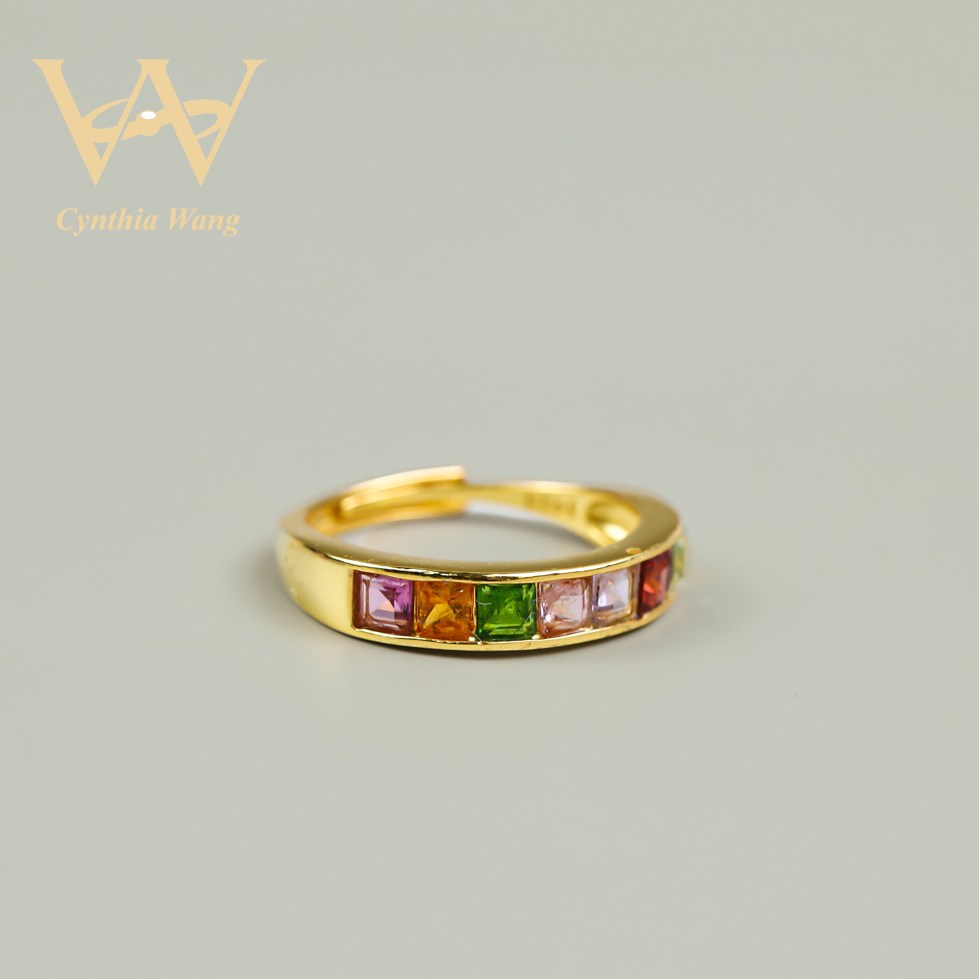 'Alice's Dream' Colorful Gemstones Ring