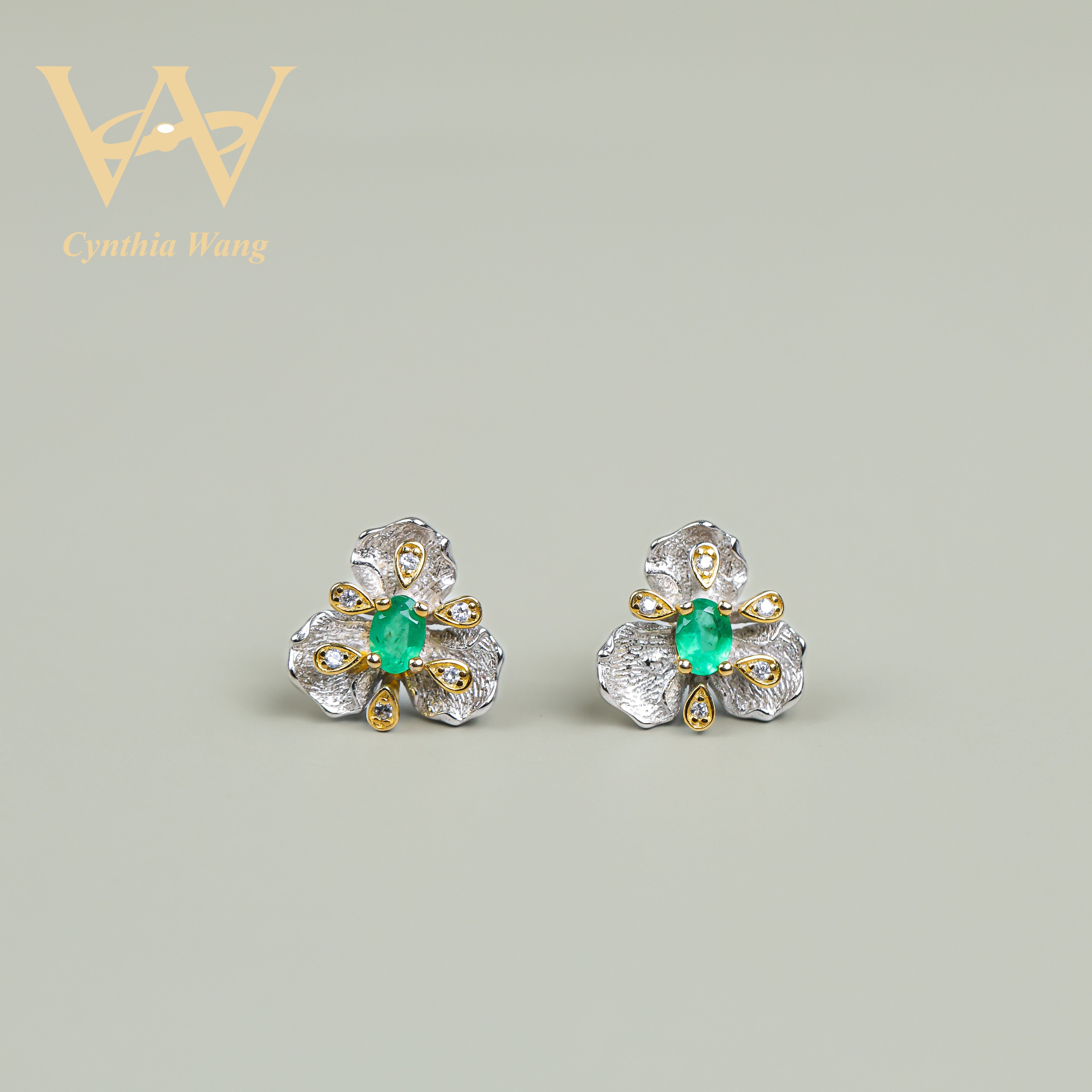 'Lush Luck' Emerald Earrings
