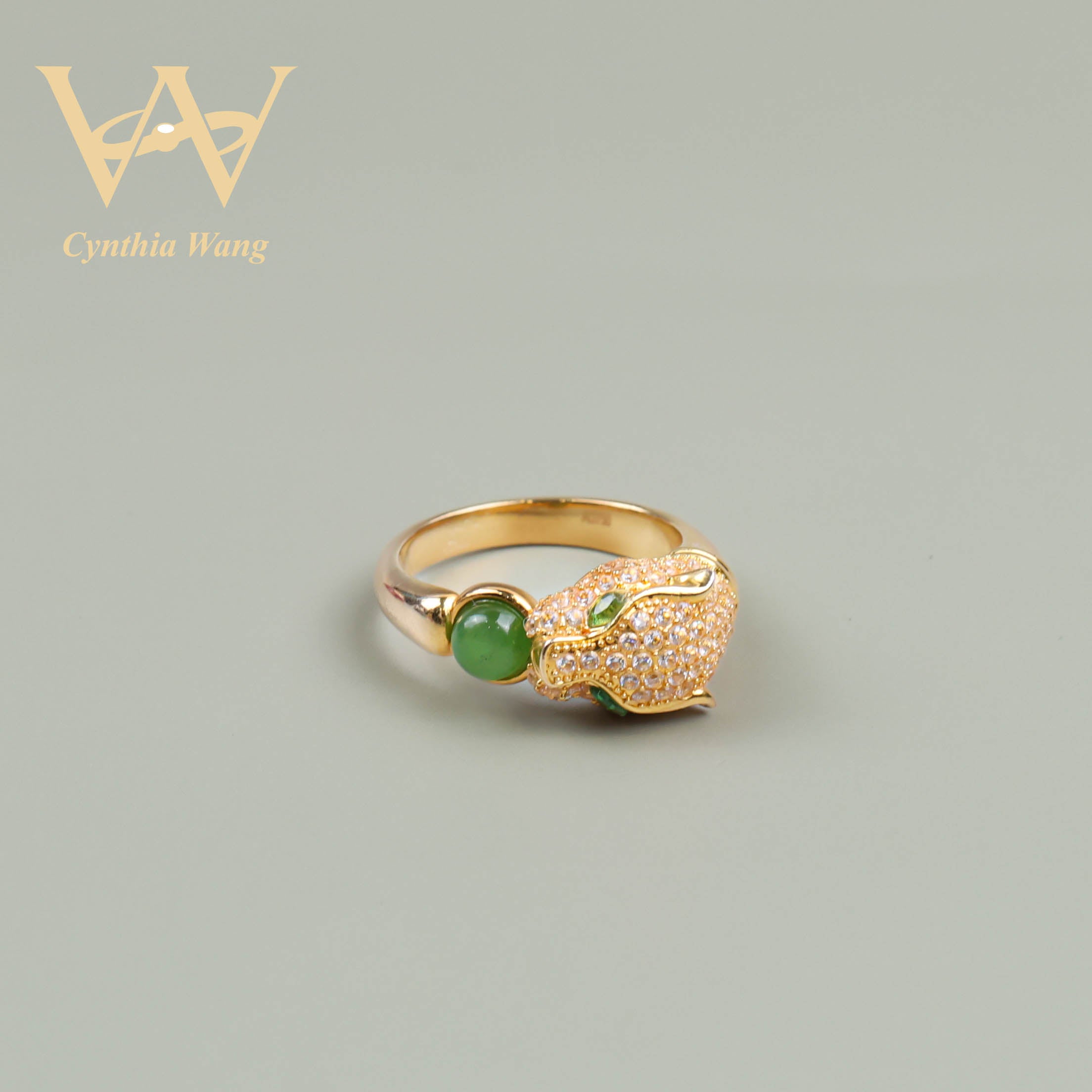 'Grassland Wildness' Jade Ring