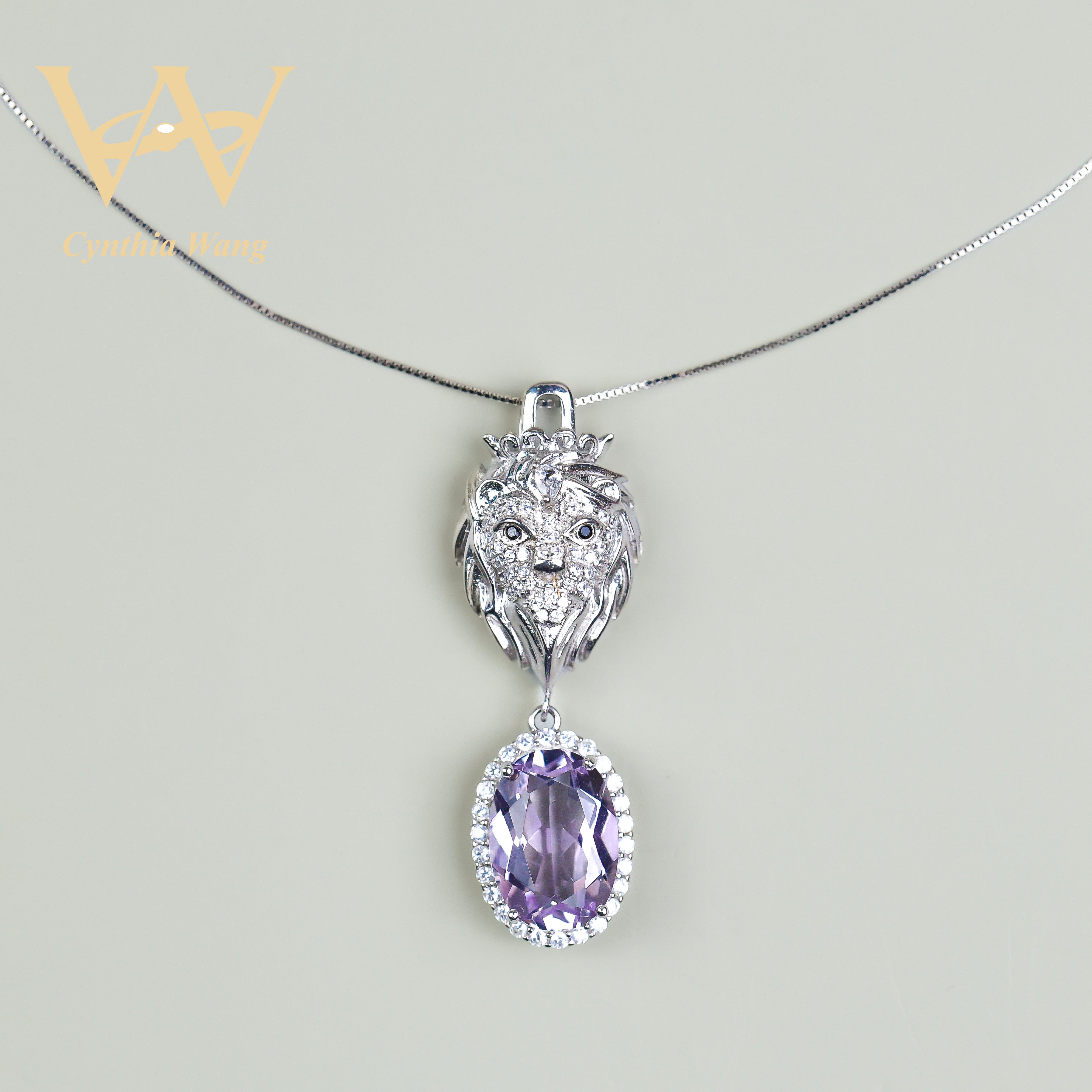 'The King's Demeanor' Lavender Amethyst Necklace