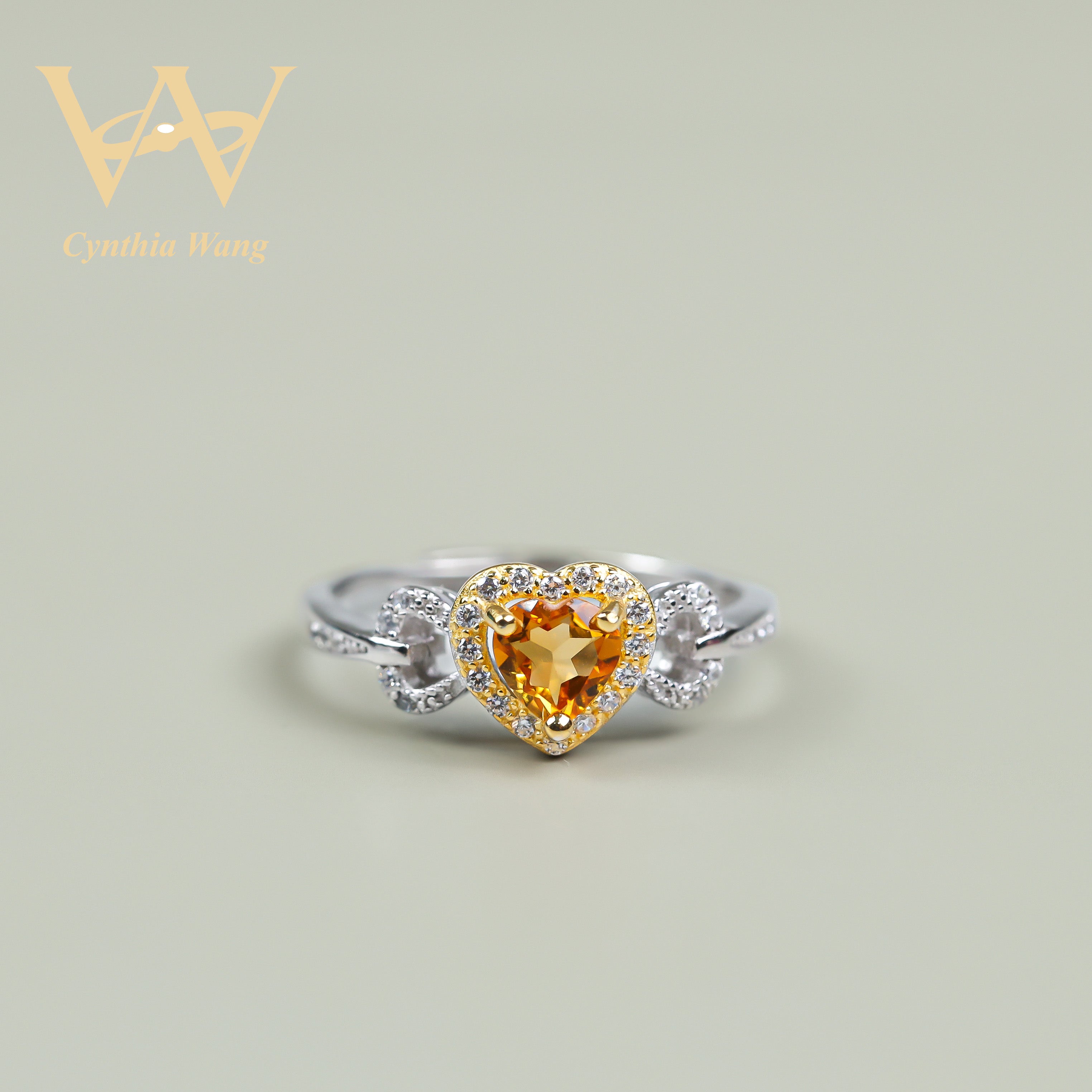 'Yellow Sweetheart' Citrine Ring