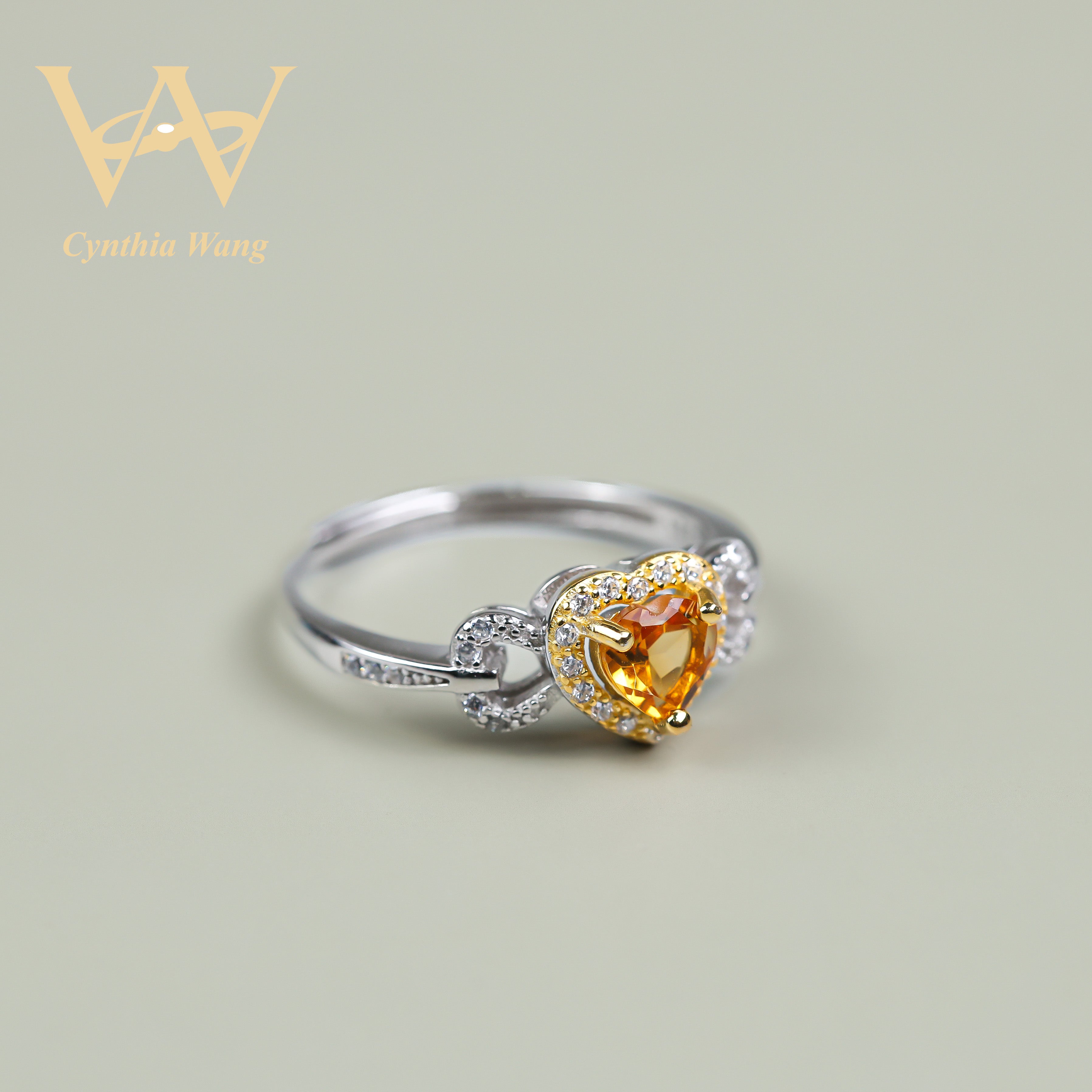 'Yellow Sweetheart' Citrine Ring