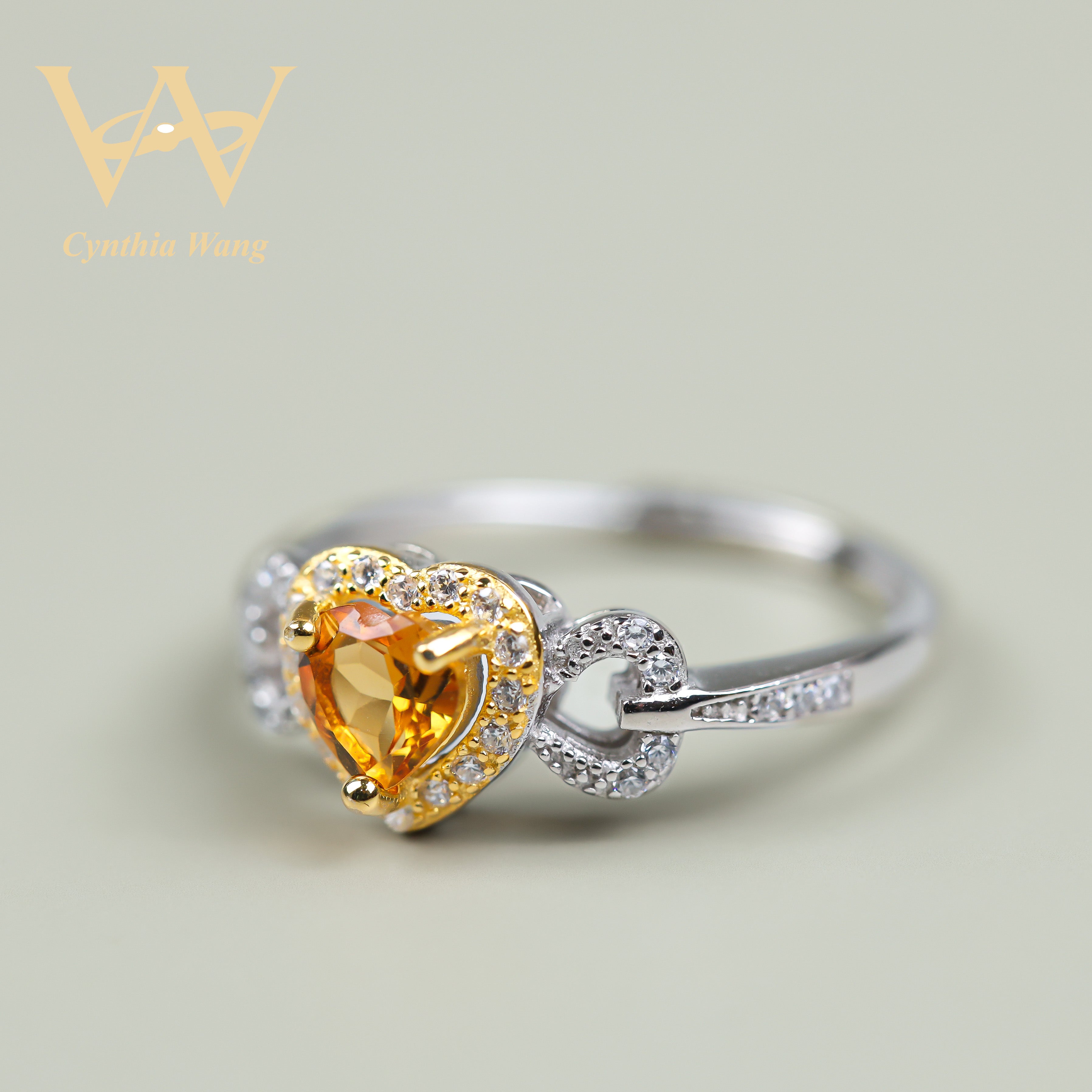 'Yellow Sweetheart' Citrine Ring