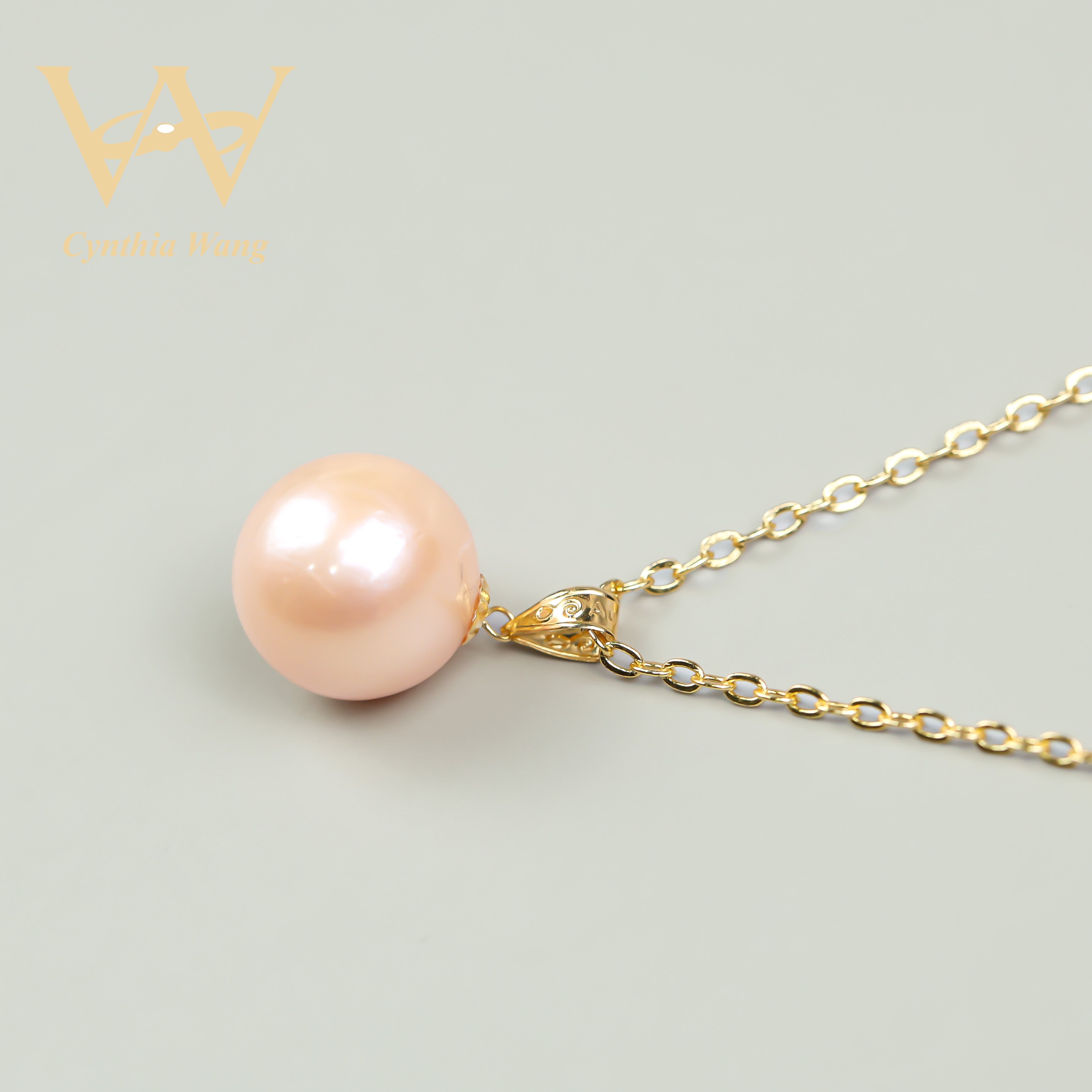 'Elegance Collection' Trio of 9-11mm Champagne Ediron Pearls in Gorgeous Hues