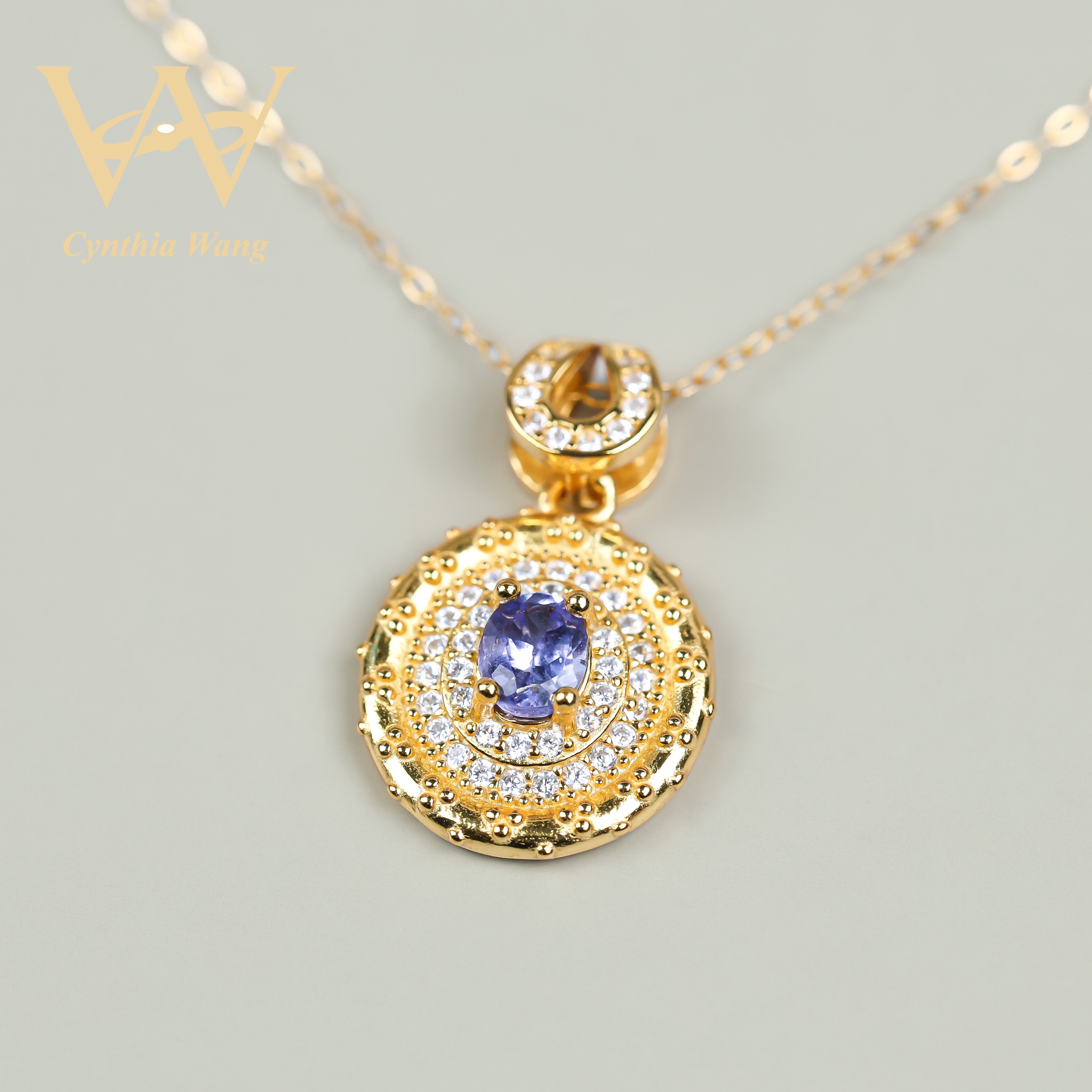'Sophisticated Charm' Tanzanite Necklace