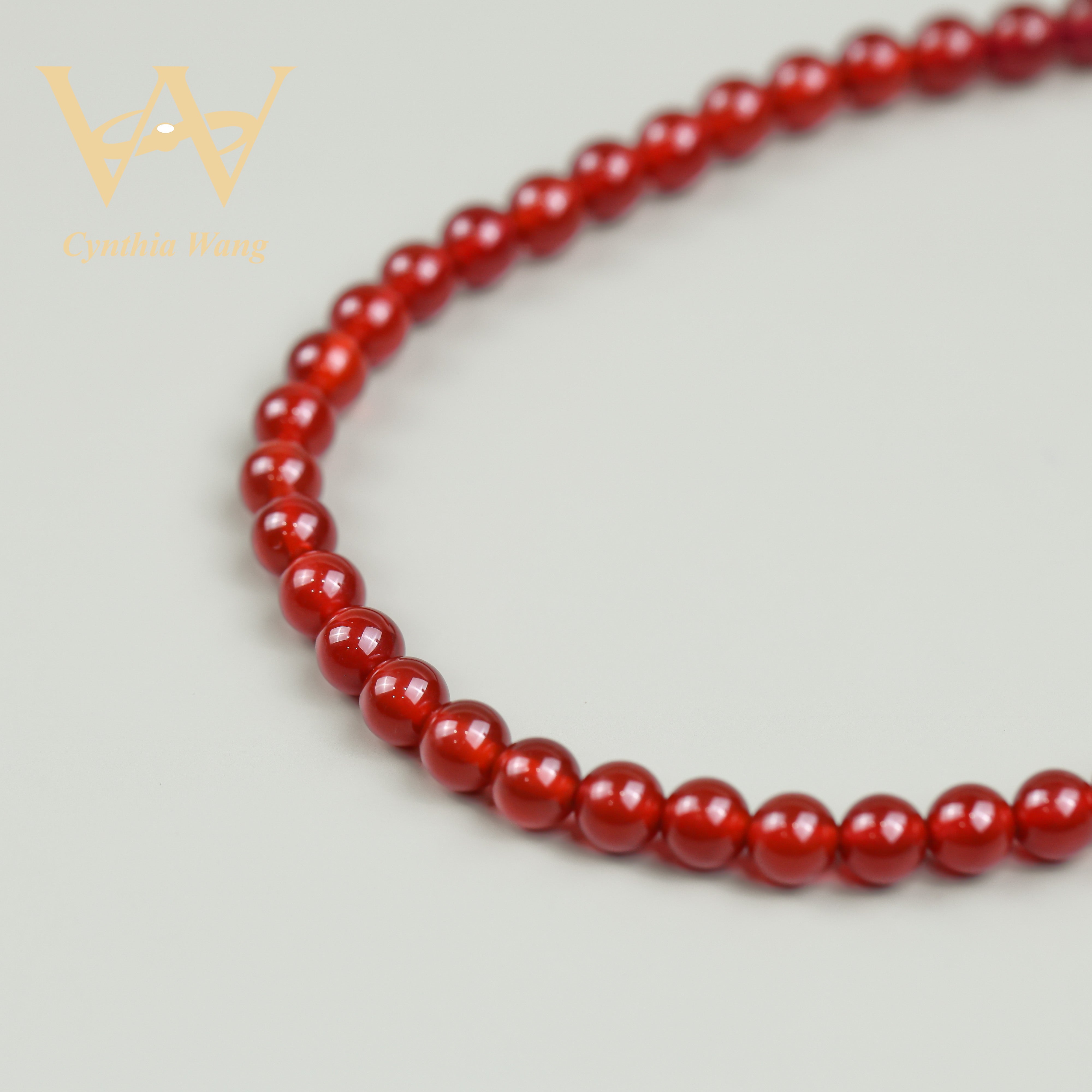 'Red Maple' Red Carnelian Necklace