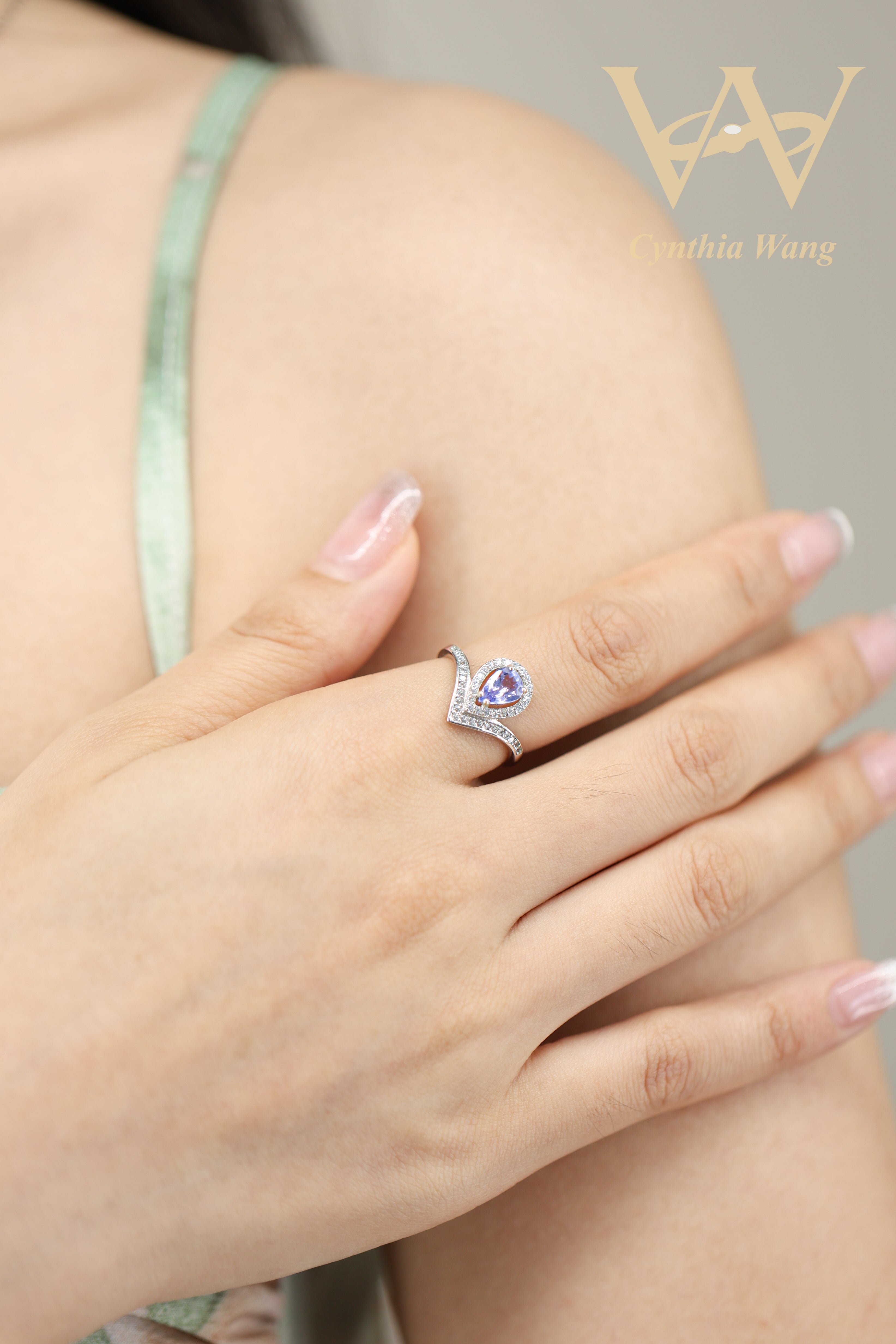 'Contains a Token of Love' Tanzanite Ring