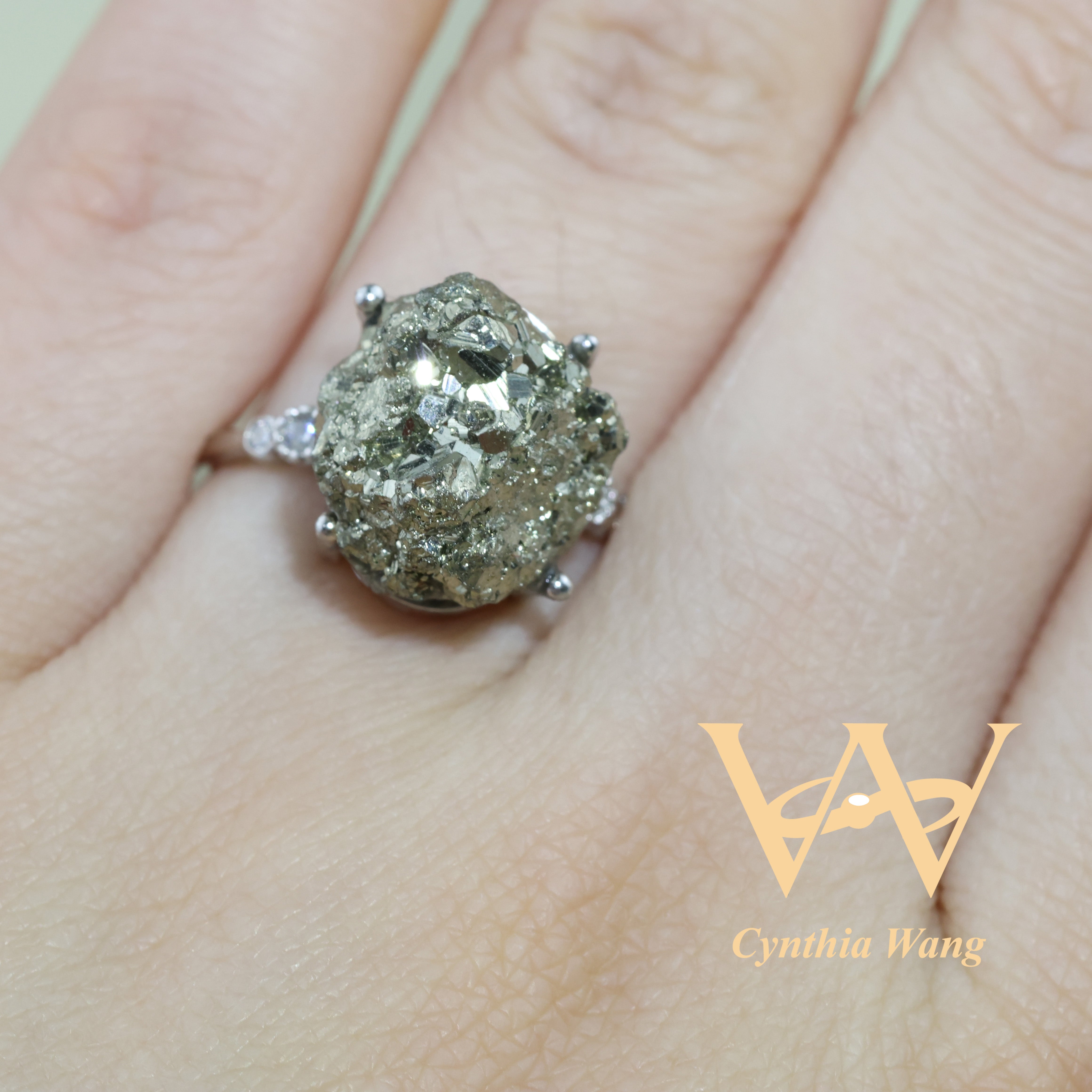 'Sparkling Haven' Pyrite Ring